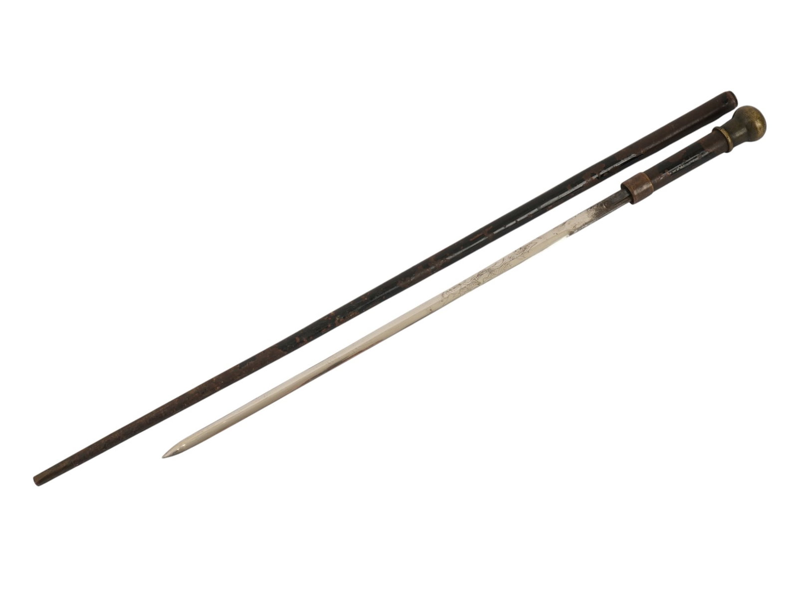 ANTIQUE EUROPEAN WALKING SWORD CANE (1 of 7)