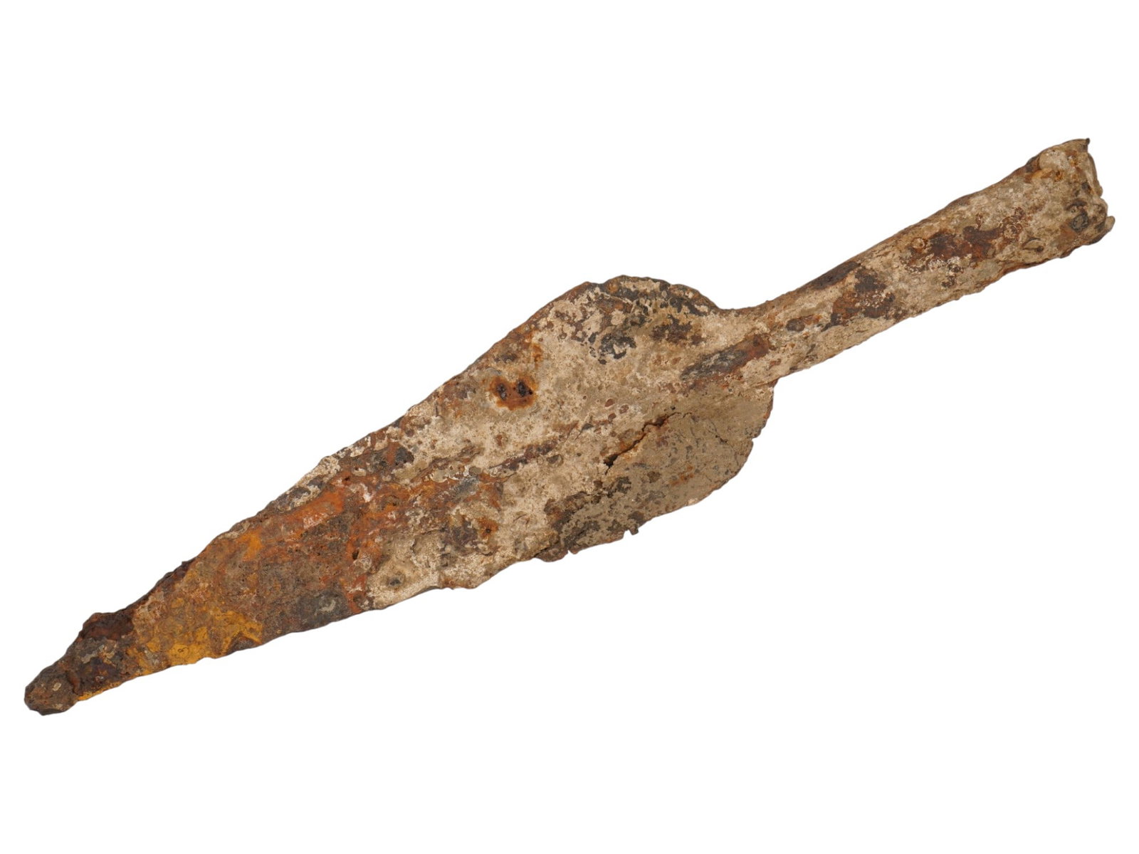 ANCIENT SOCKETED SPEARHEAD FORGED FROM IRON - 2
