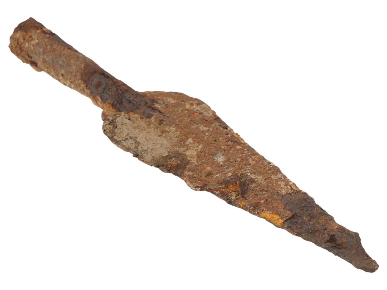 ANCIENT SOCKETED SPEARHEAD FORGED FROM IRON - 3