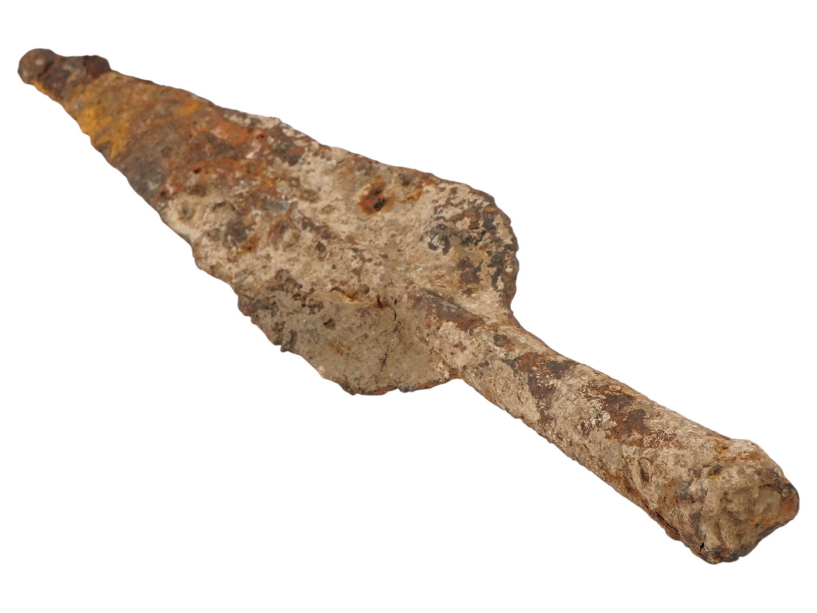 ANCIENT SOCKETED SPEARHEAD FORGED FROM IRON - 4