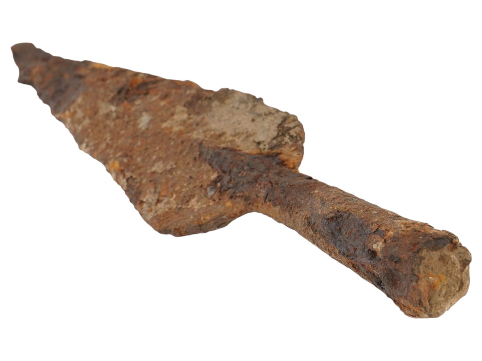 ANCIENT SOCKETED SPEARHEAD FORGED FROM IRON - 5