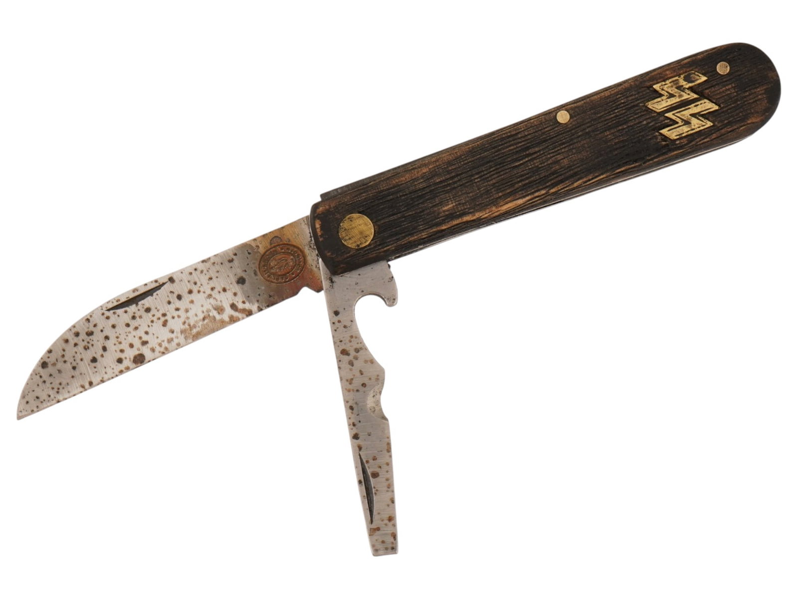 GERMAN WWII TYPE WAFFEN SS POCKET KNIFE BY SOLINGEN (1 of 7)
