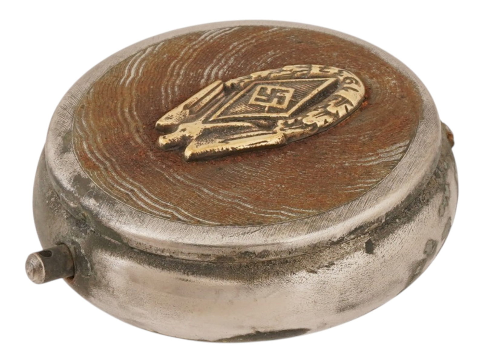 WWII TYPE GERMAN WAFFEN SS HITLERJUGEND POCKET ASHTRAY (1 of 7)