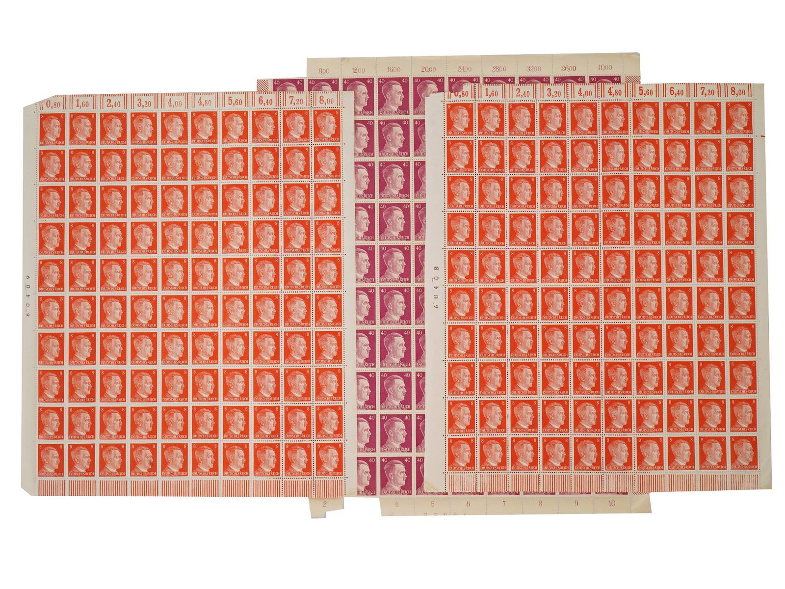 WWII TYPE NAZI GERMAN HITLER POSTAGE STAMPS (1 of 5)