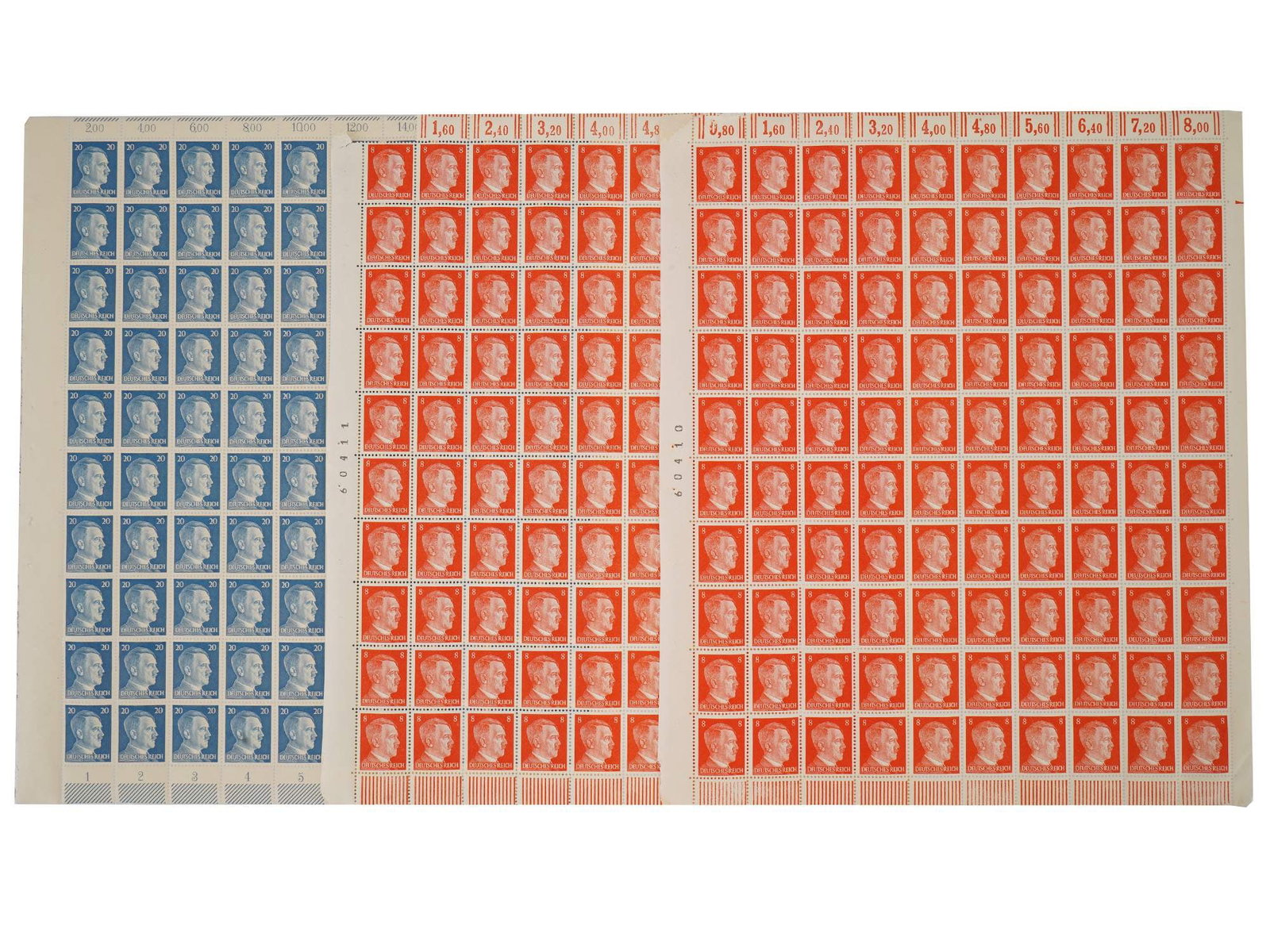 WWII TYPE NAZI GERMAN HITLER POSTAGE STAMPS (1 of 5)