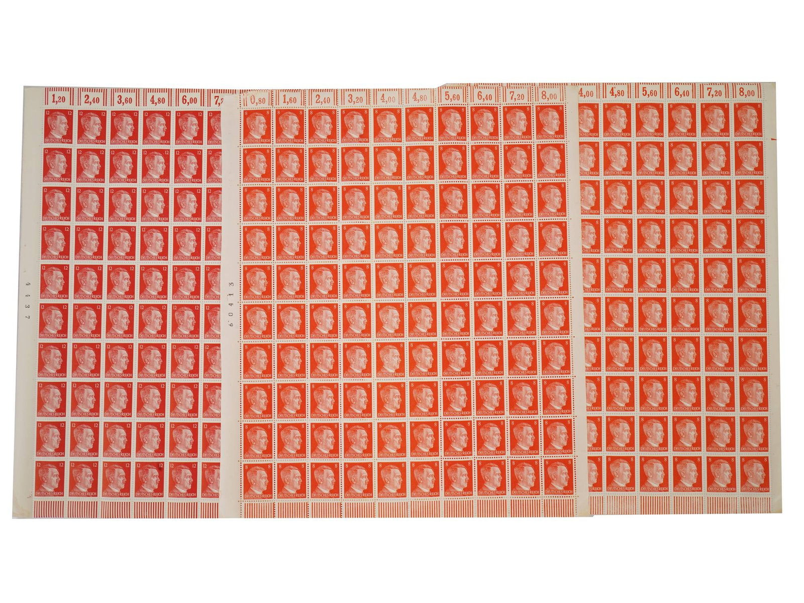 WWII TYPE NAZI GERMAN HITLER POSTAGE STAMPS (1 of 5)