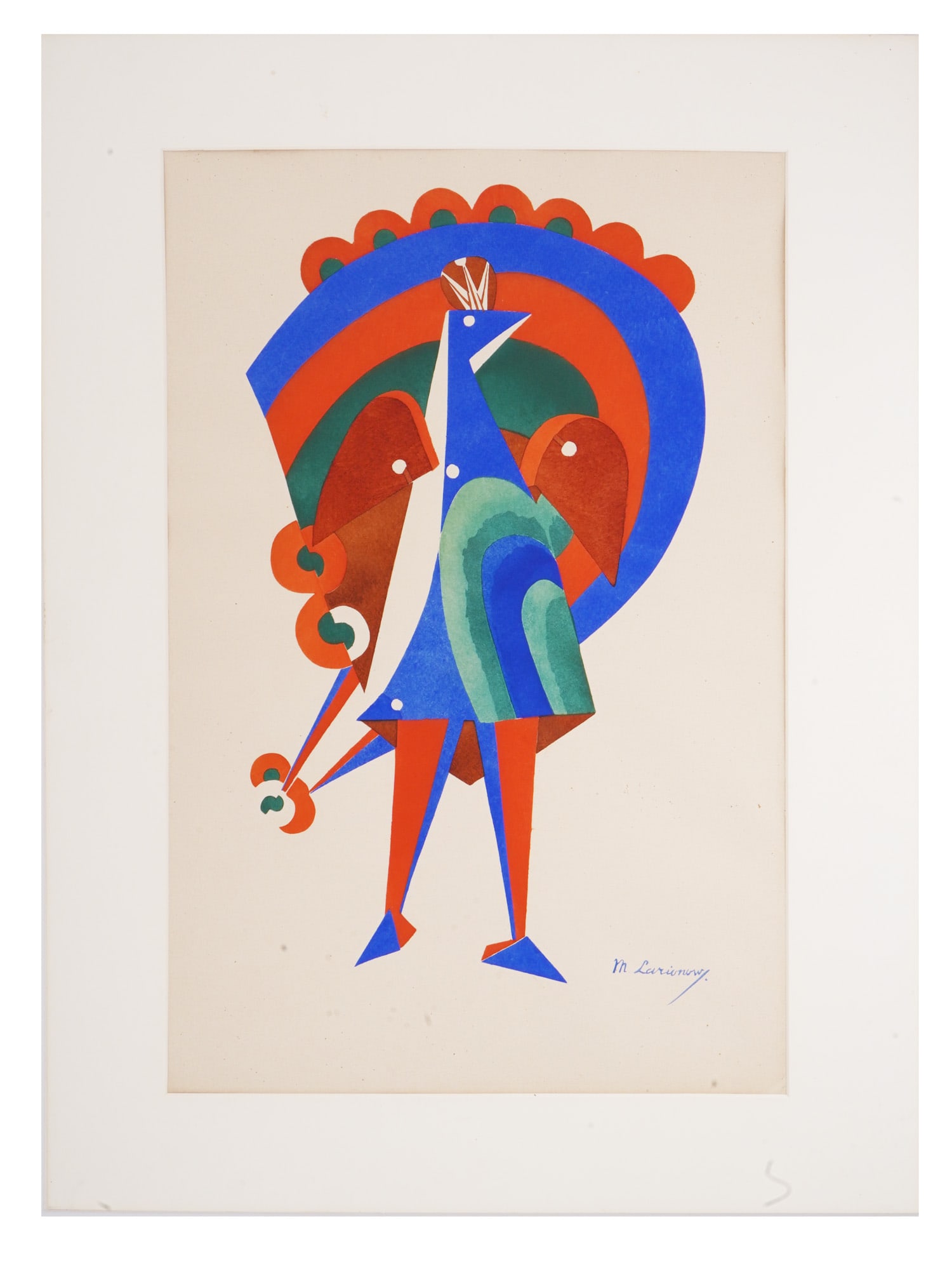 AVANT GARDE RUSSIAN POCHOIR BY MIKHAIL LARIONOV (1 of 4)