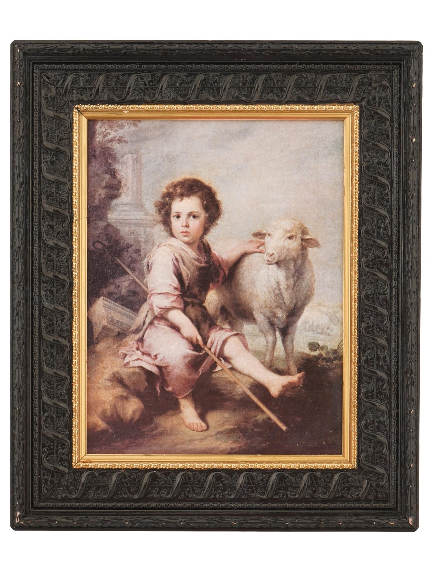 PRINT WITH REPRODUCTION GOOD SHEPHERD BY MURILLO (1 of 4)