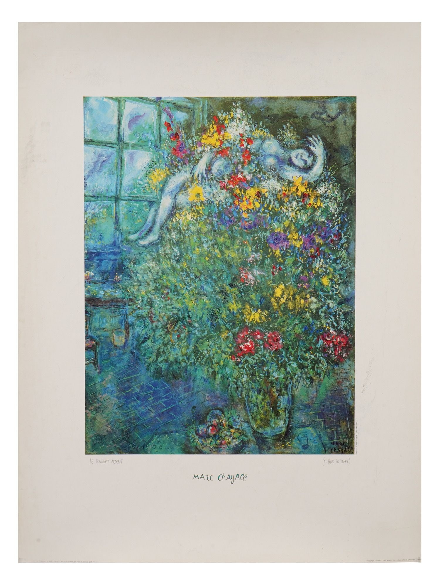 LE BOUQUET ARDENT PRINT AFTER MARC CHAGALL 1990 (1 of 10)