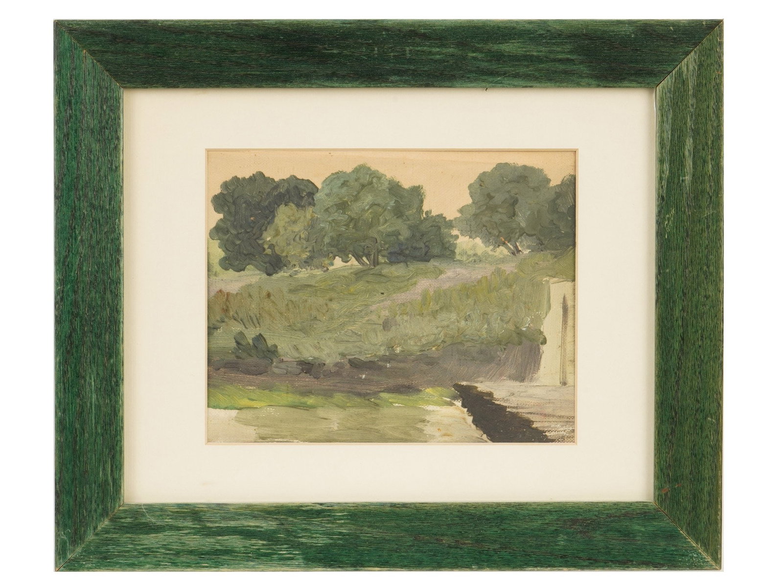 UKRAINIAN LANDSCAPE OIL PAINTING BY YURI PAVLOVICH: Yuri Y. Pavlovich, Ukrainian, 1872 to 1947, oil painting on canvas depicting a landscape. Framed. Yuriy Yuryevich Pavlovich was a Ukrainian scientist ethnographer, watercolor painter. He studied at th