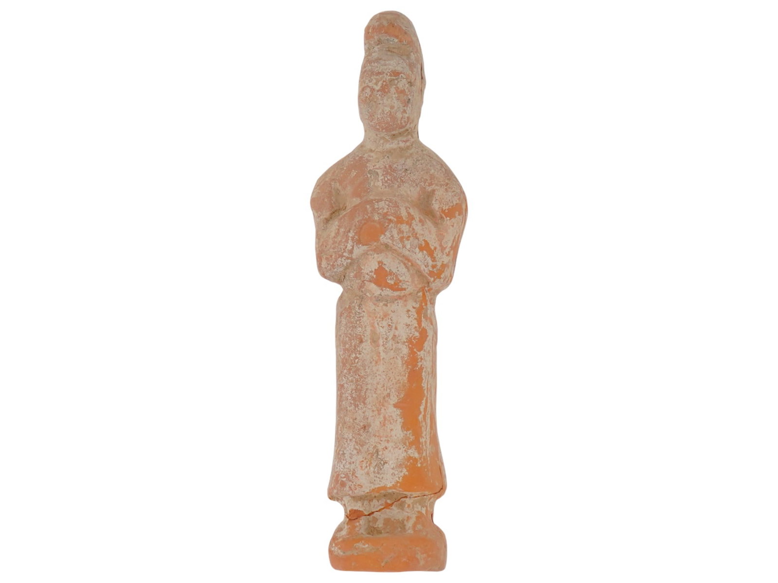 ANCIENT CHINESE HAN DYNASTY TERRACOTTA CLAY STATUE (1 of 6)