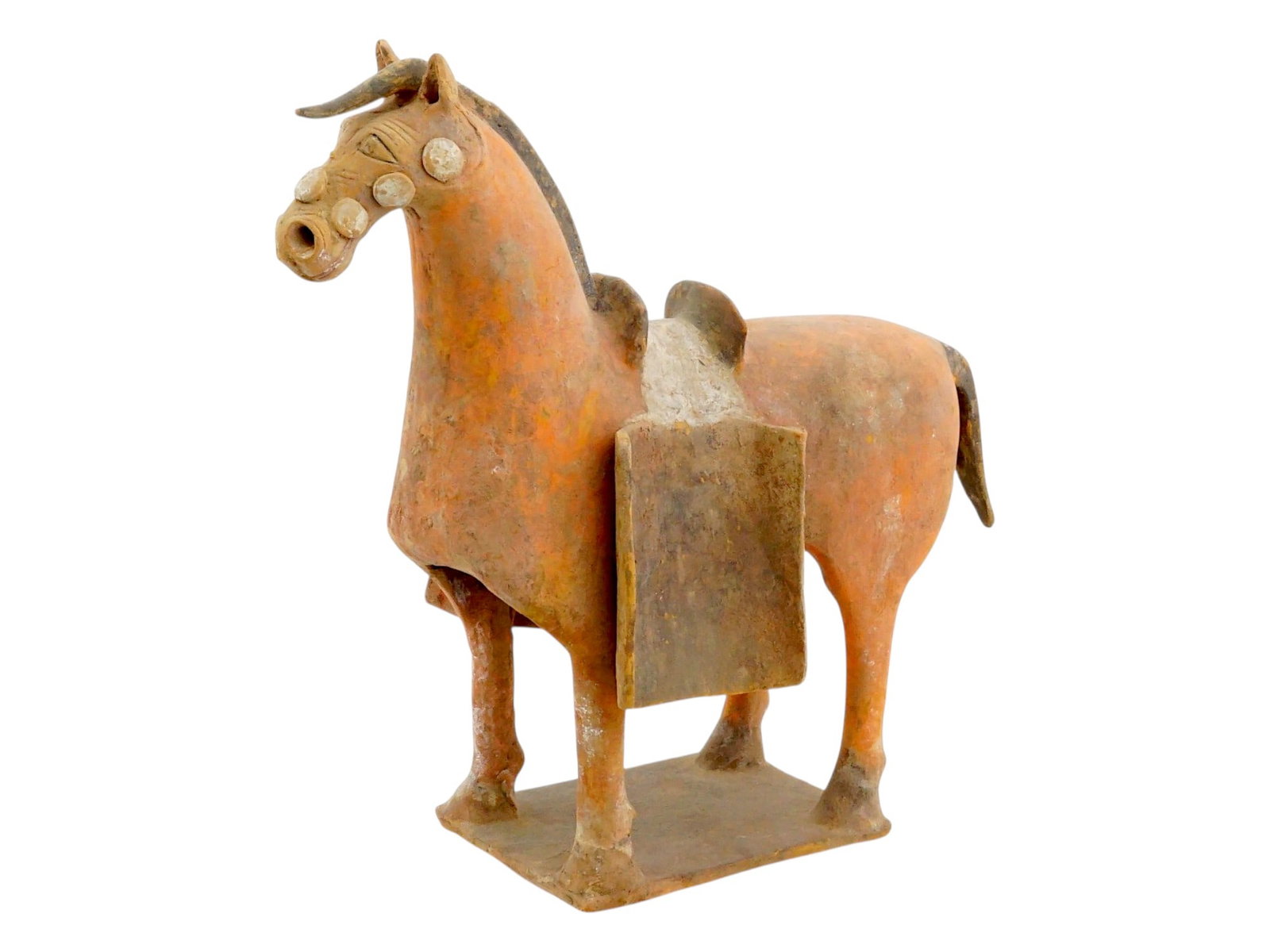CHINESE TANG STYLE TERACOTTA FIGURINE OF A HORSE (1 of 8)