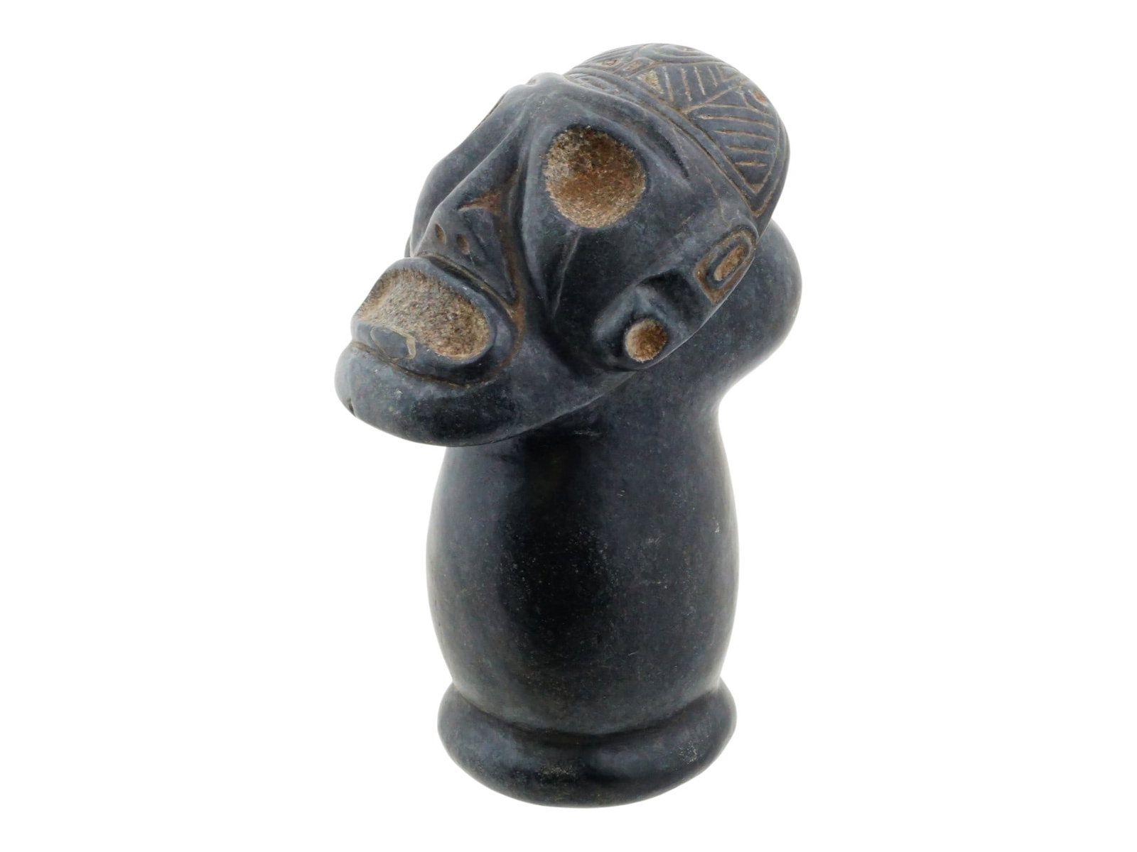 ANCIENT PRE COLUMBIAN TAINO STONE CEREMONIAL STAND (1 of 6)