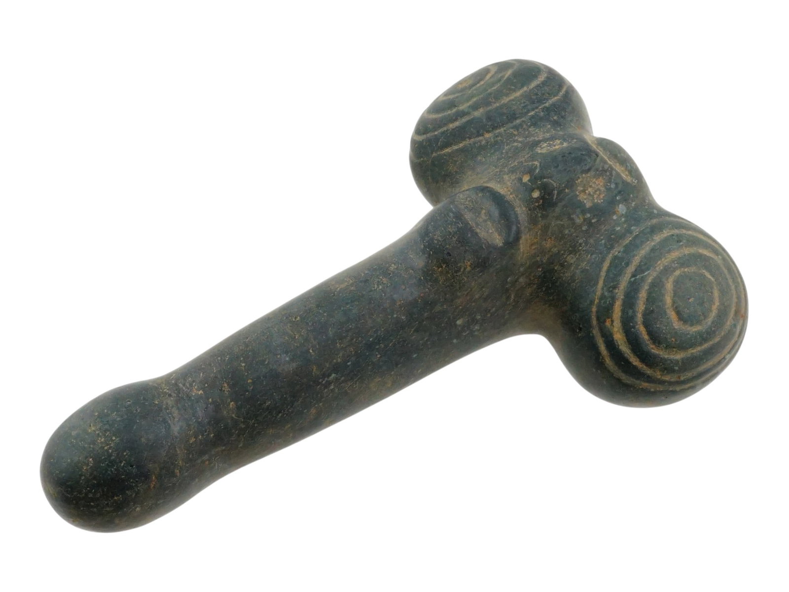 ANCIENT PRE COLUMBIAN TAINO CEREMONIAL STONE PESTLE (1 of 8)