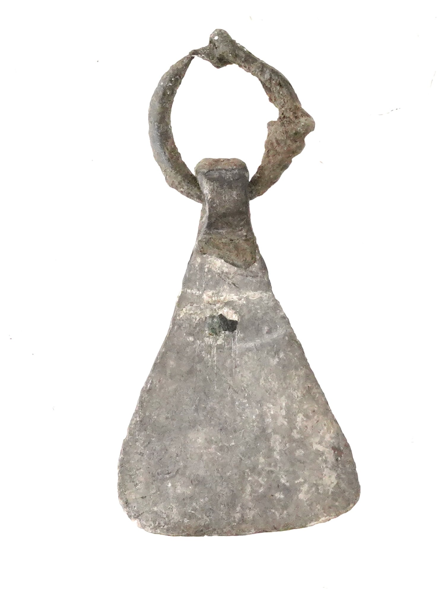 ANCIENT STYLE ROMAN TRIANGLE FORM PENDANT W SUSPENSION RING (1 of 5)