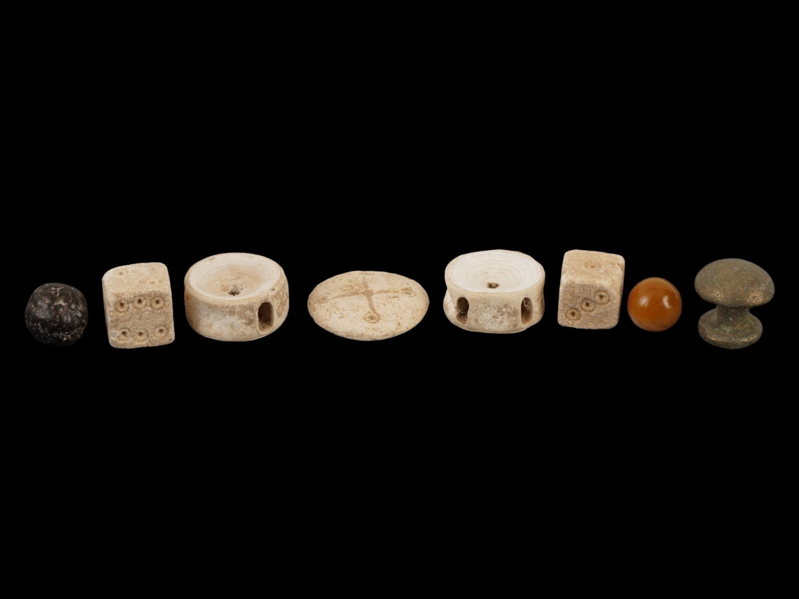 GROUP OF ANCIENT ROMAN GAMING PIECES 100 AD AND EARLIER (1 of 6)