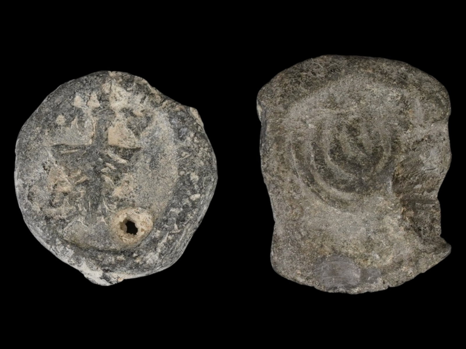 ANCIENT ROMAN JUDAICA LEAD SEALS CA 100 TO 300 AD (1 of 3)