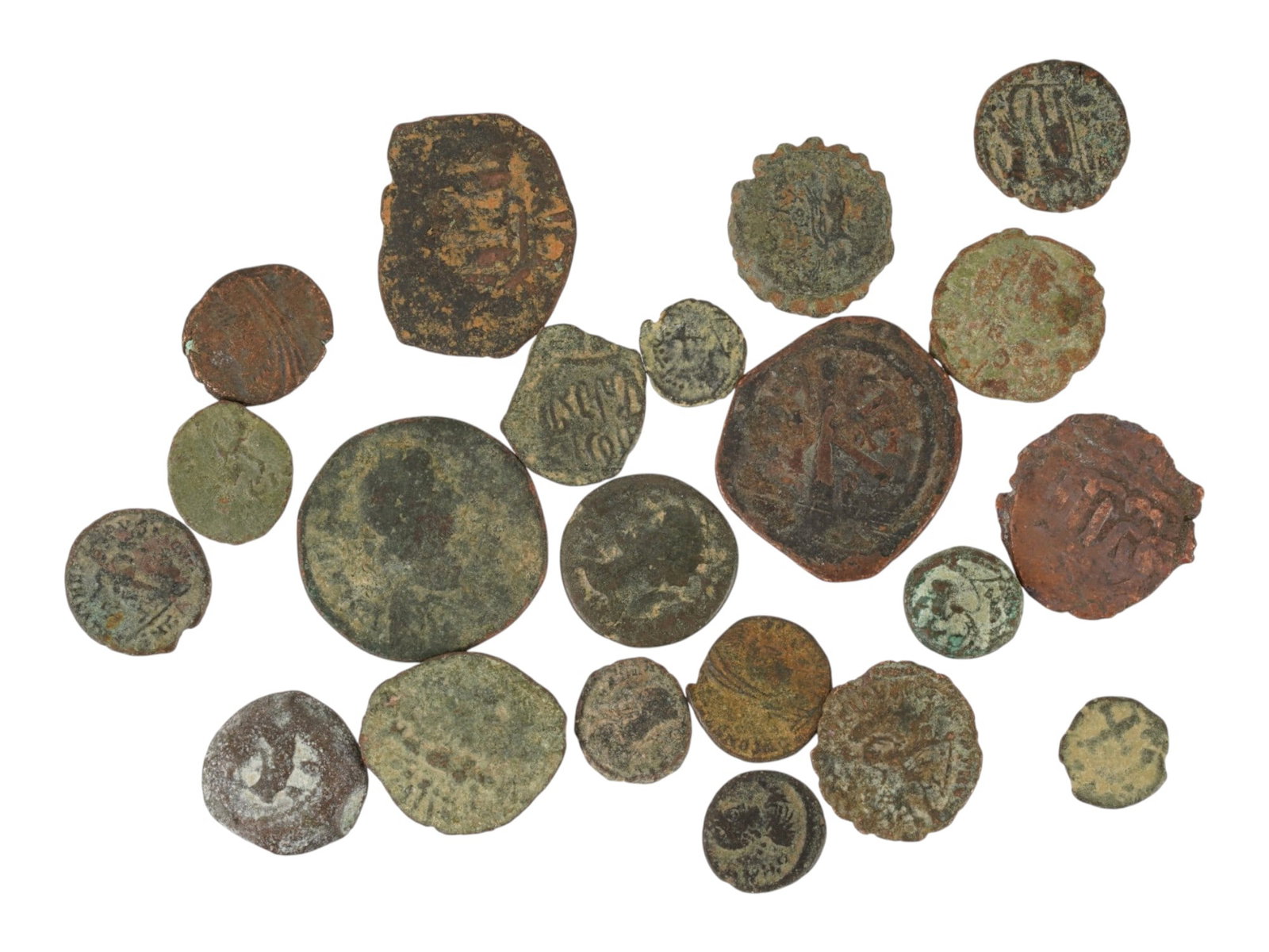 LOT OF ANCIENT MEDITERRANEAN AND ISLAMIC BRONZE COINS (1 of 4)
