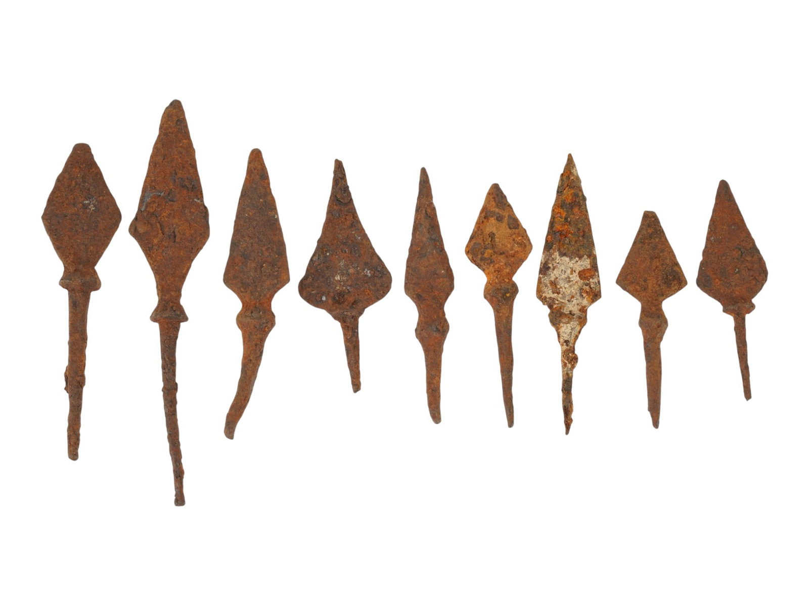 GROUP OF ANCIENT MEDITERRANEAN IRON ARROWHEADS (1 of 6)
