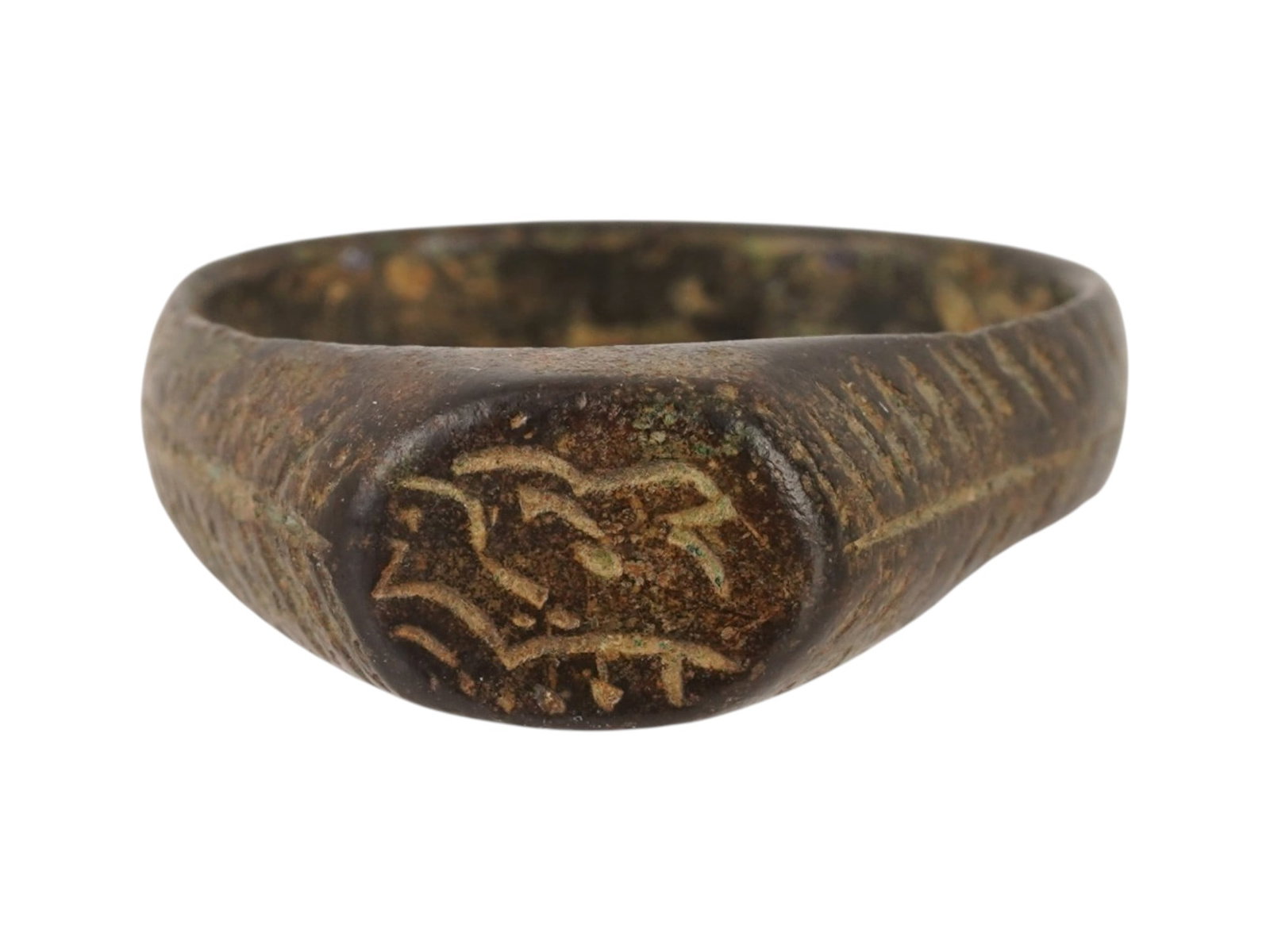 ANCIENT BRONZE RING WITH ISLAMIC INSCRIPTIONS (1 of 6)