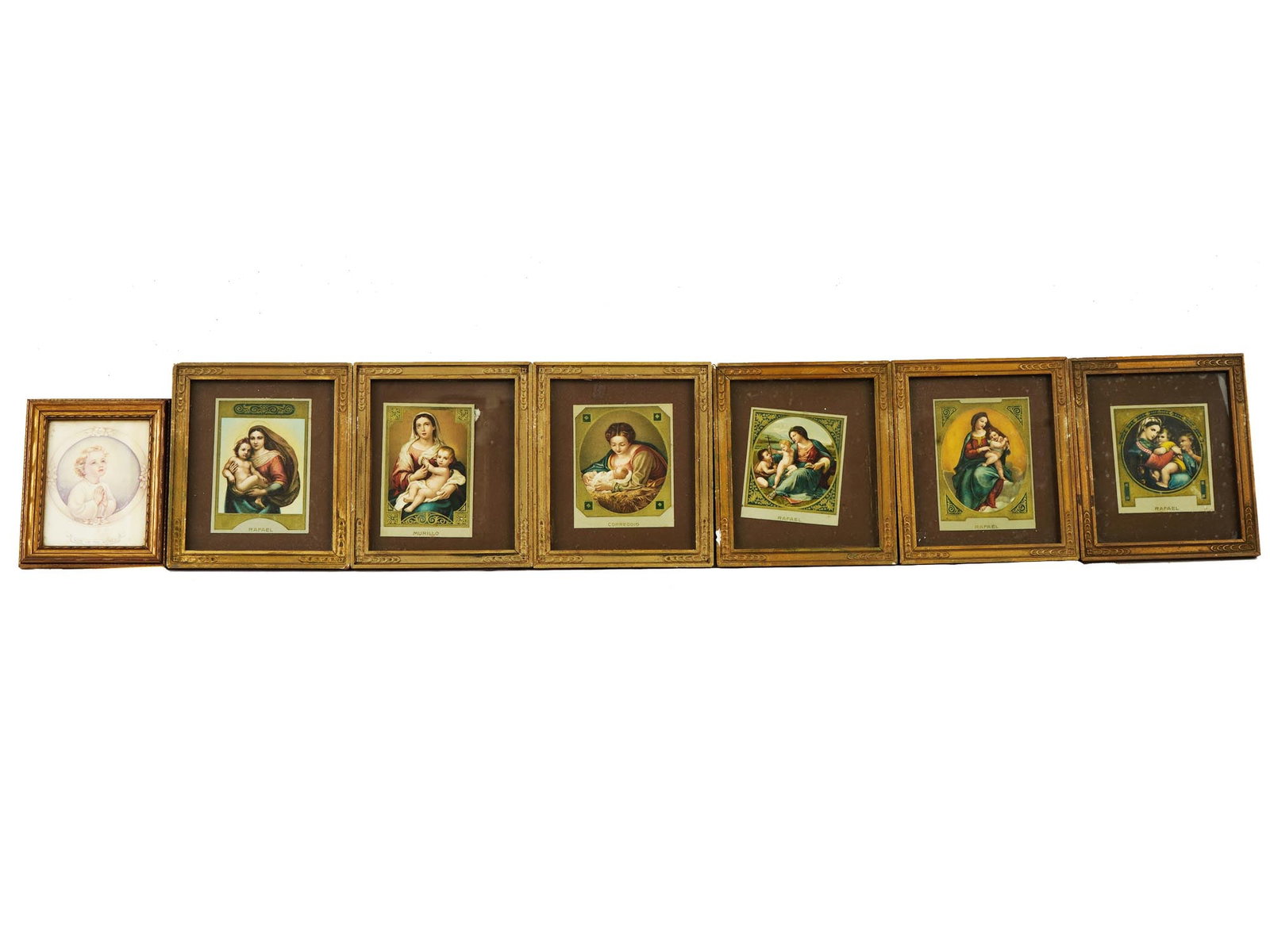 LOT OF 7 RELIGIOUS PRINTS AFTER RAPHAEL AND MORE (1 of 11)