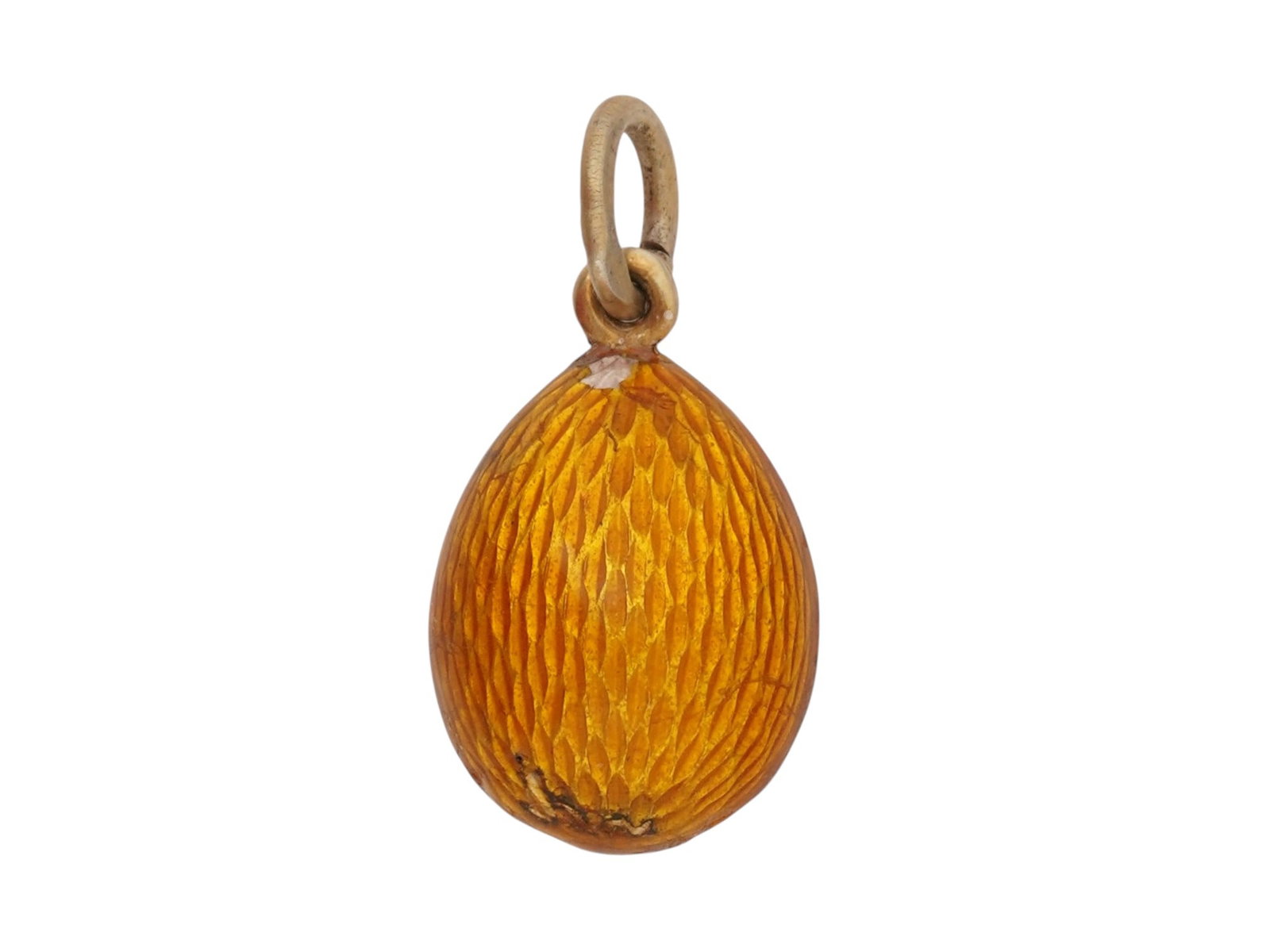 RUSSIAN SILVER GUILLOCHE ENAMEL EGG PENDANT (1 of 6)