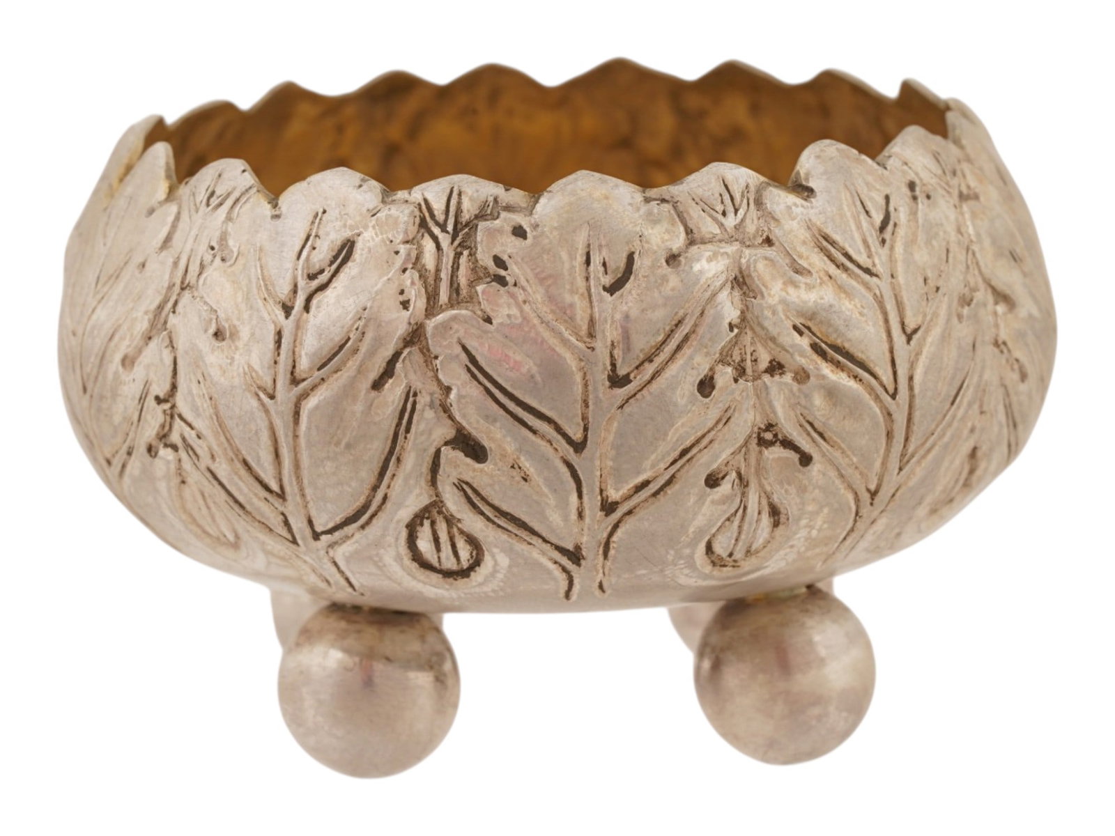 LARGE RUSSIAN SILVER SALT CELLAR - 2