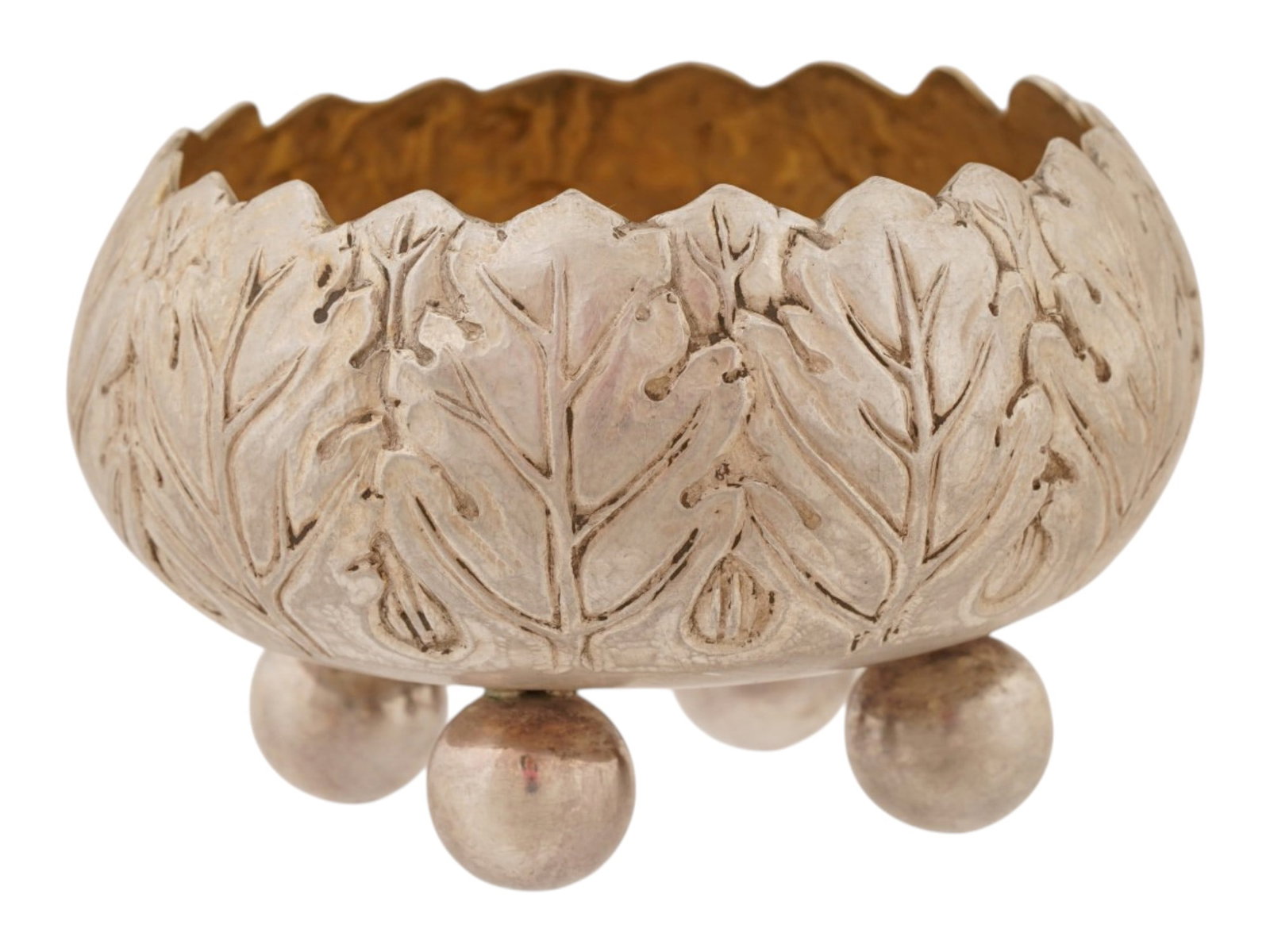 LARGE RUSSIAN SILVER SALT CELLAR - 4