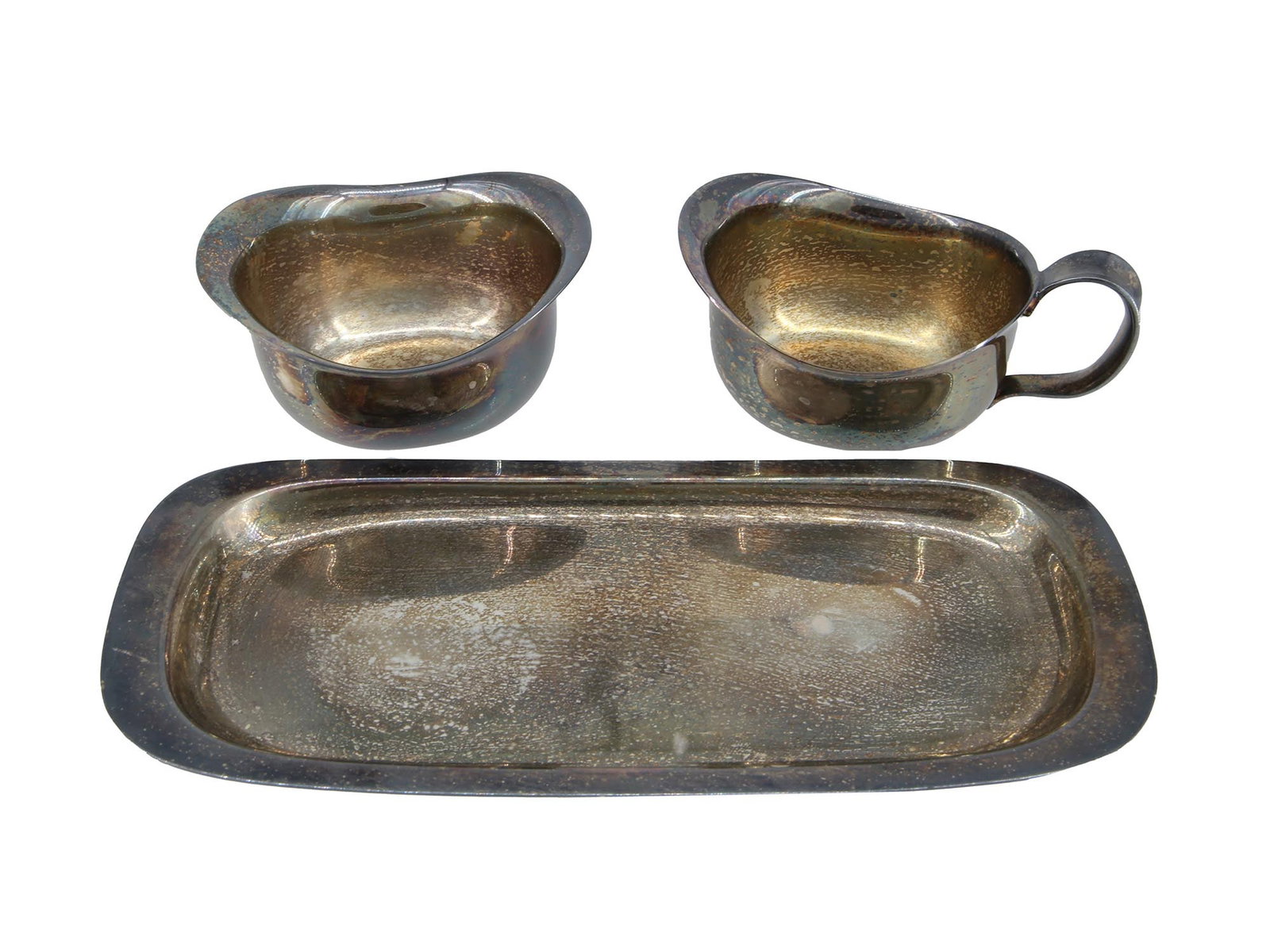COHR DENMARK EPNS SILVER PLATED 3 PIECE SET (1 of 8)