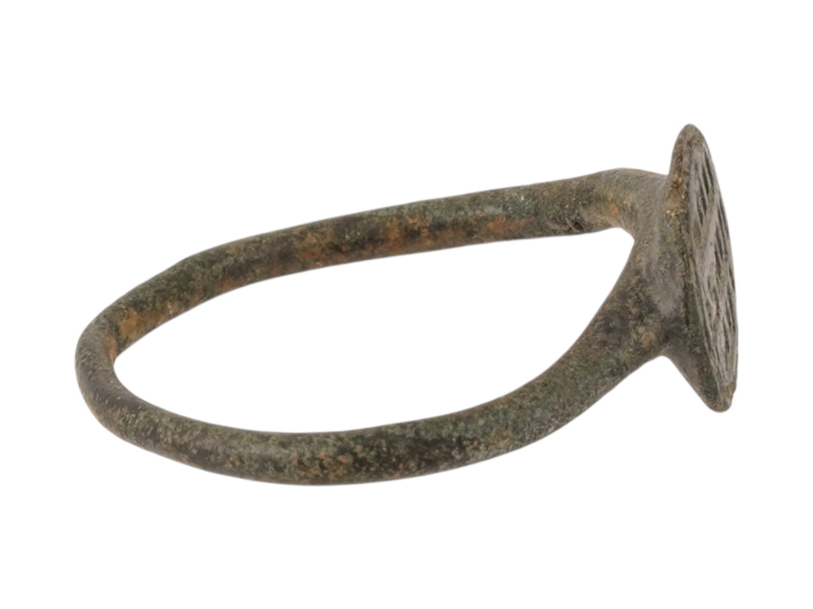 ANCIENT ISLAMIC BRONZE RING W BLESSING ISLAMIC SCRIPT - 6