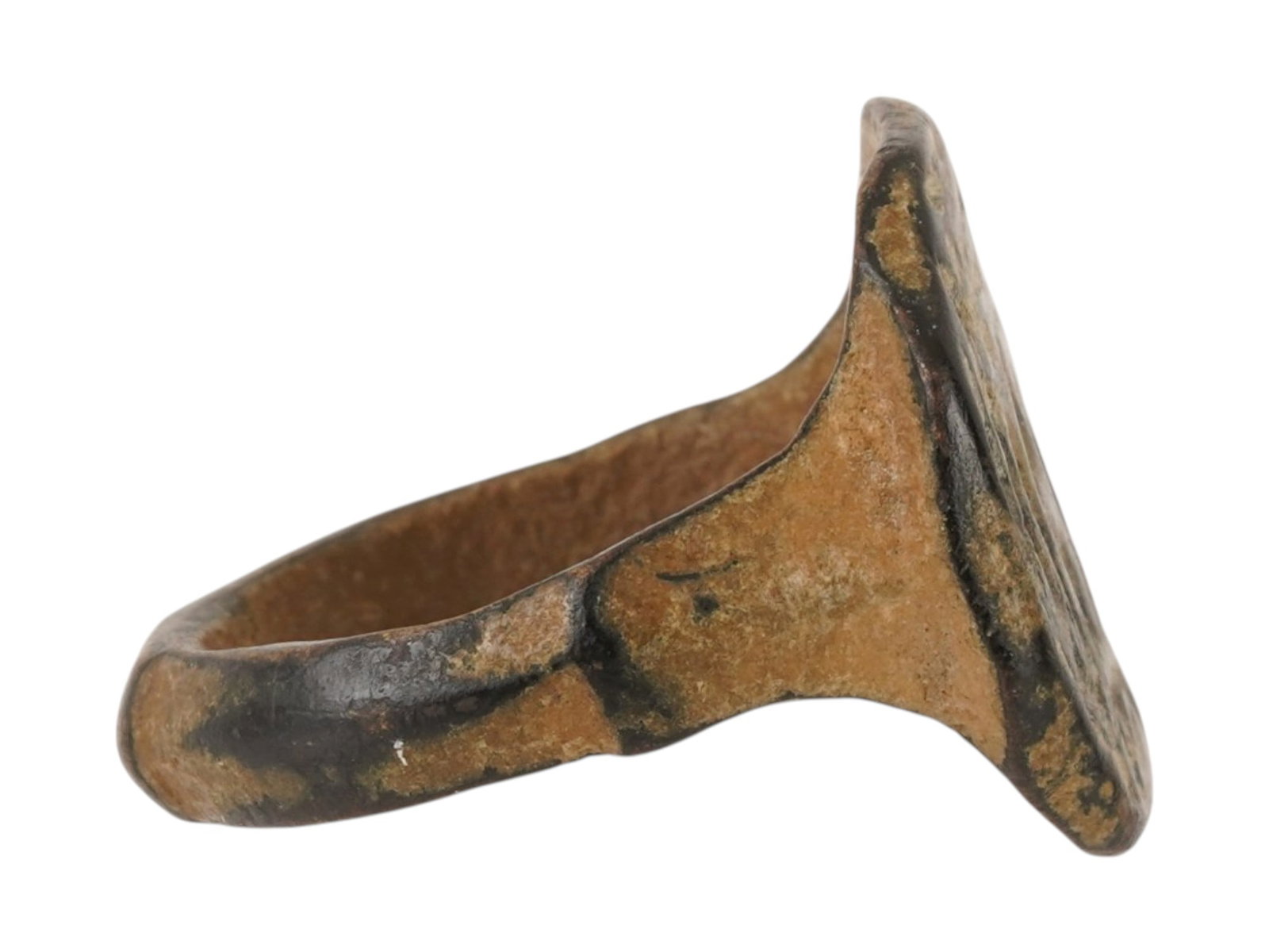 ANCIENT ISLAMIC BRONZE RING W ENGRAVED ISLAMIC SCRIPT - 3