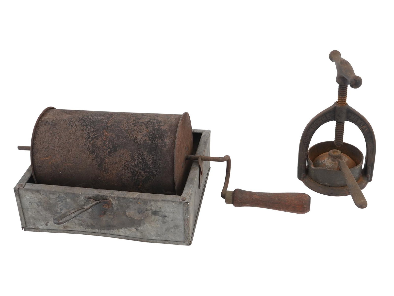ANTIQUE COFFEE ROASTER AND FRUIT SQUEEZER (1 of 13)