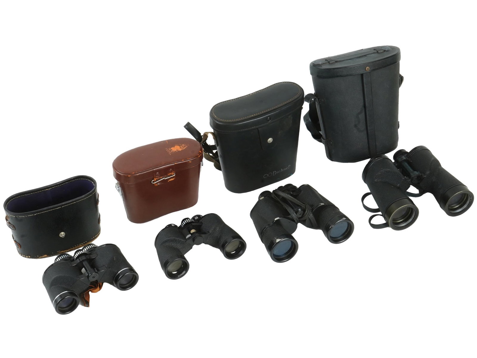 FOUR VINTAGE BINOCULARS TASCO SWIFT BUSHNELL STELLAR (1 of 8)