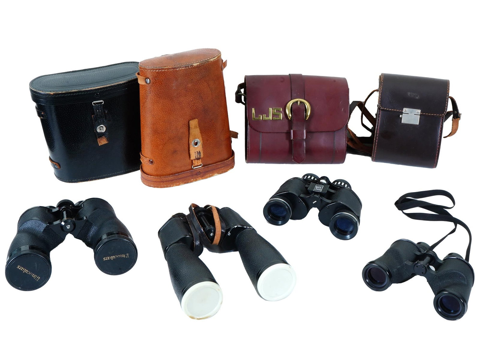 FOUR VINTAGE BINOCULARS EDMUND SCIENTIFIC EMERSON (1 of 9)