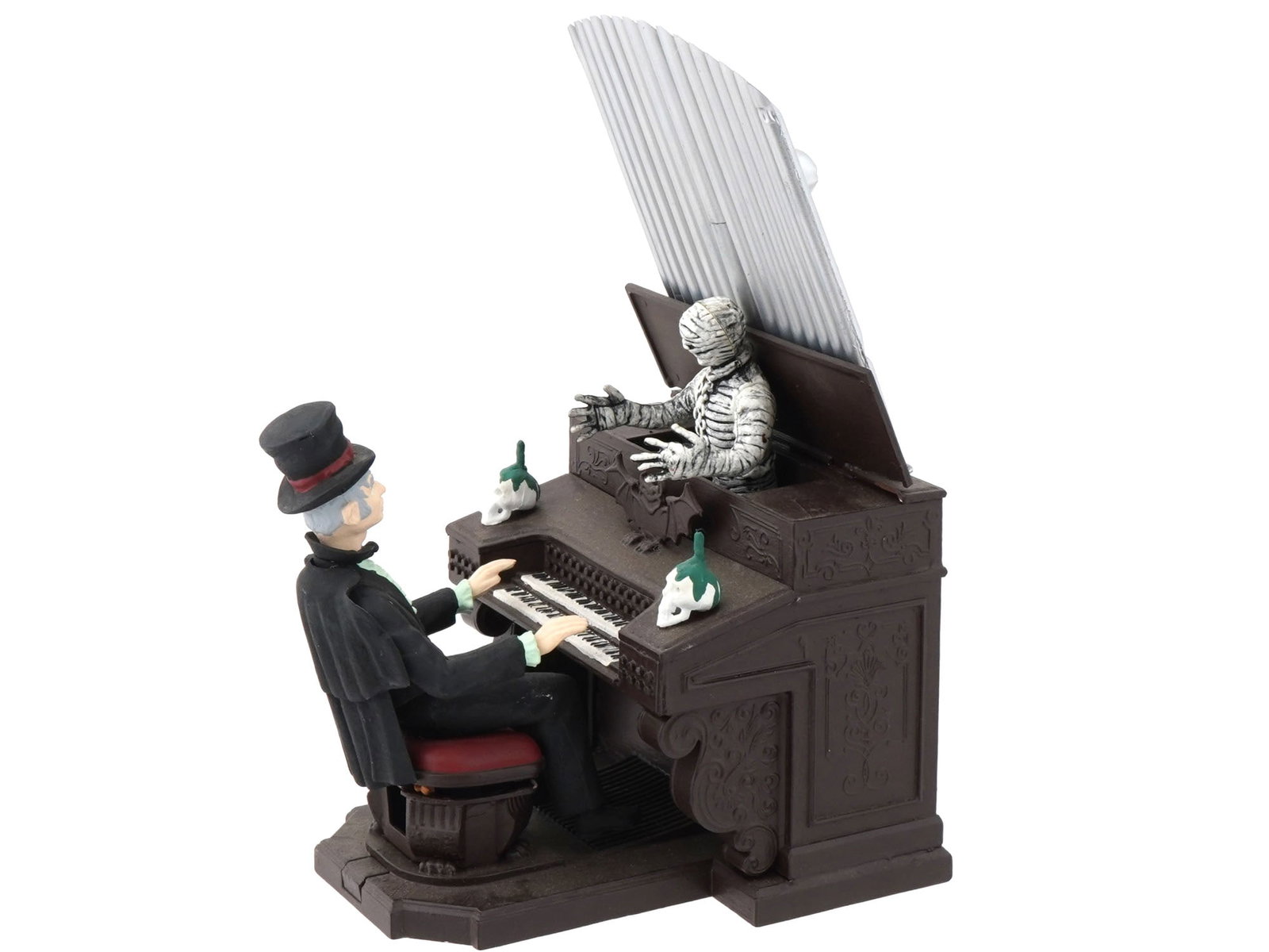 AMERICAN HAUNTED MANOR PLASTIC MINIATURE TOY MODEL: A vintage American Haunted Manor plastic miniature toy model. The Haunted Manor: Play It Again, Tom presents a creepy pipe organ diorama scene. Kits in the Haunted Manor Series include moving features