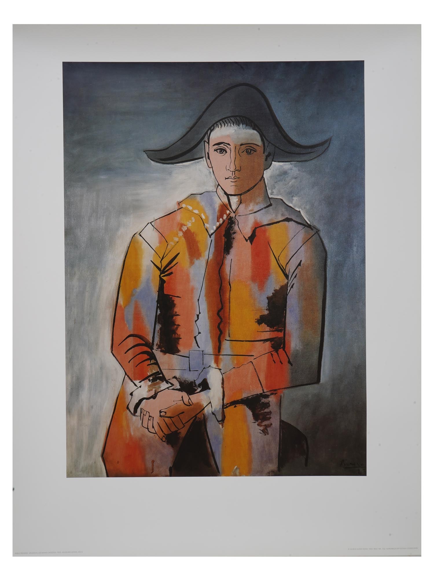 1994 OFFSET LITHOGRAPH HARLEQUIN AFTER PICASSO WITH COA (1 of 7)