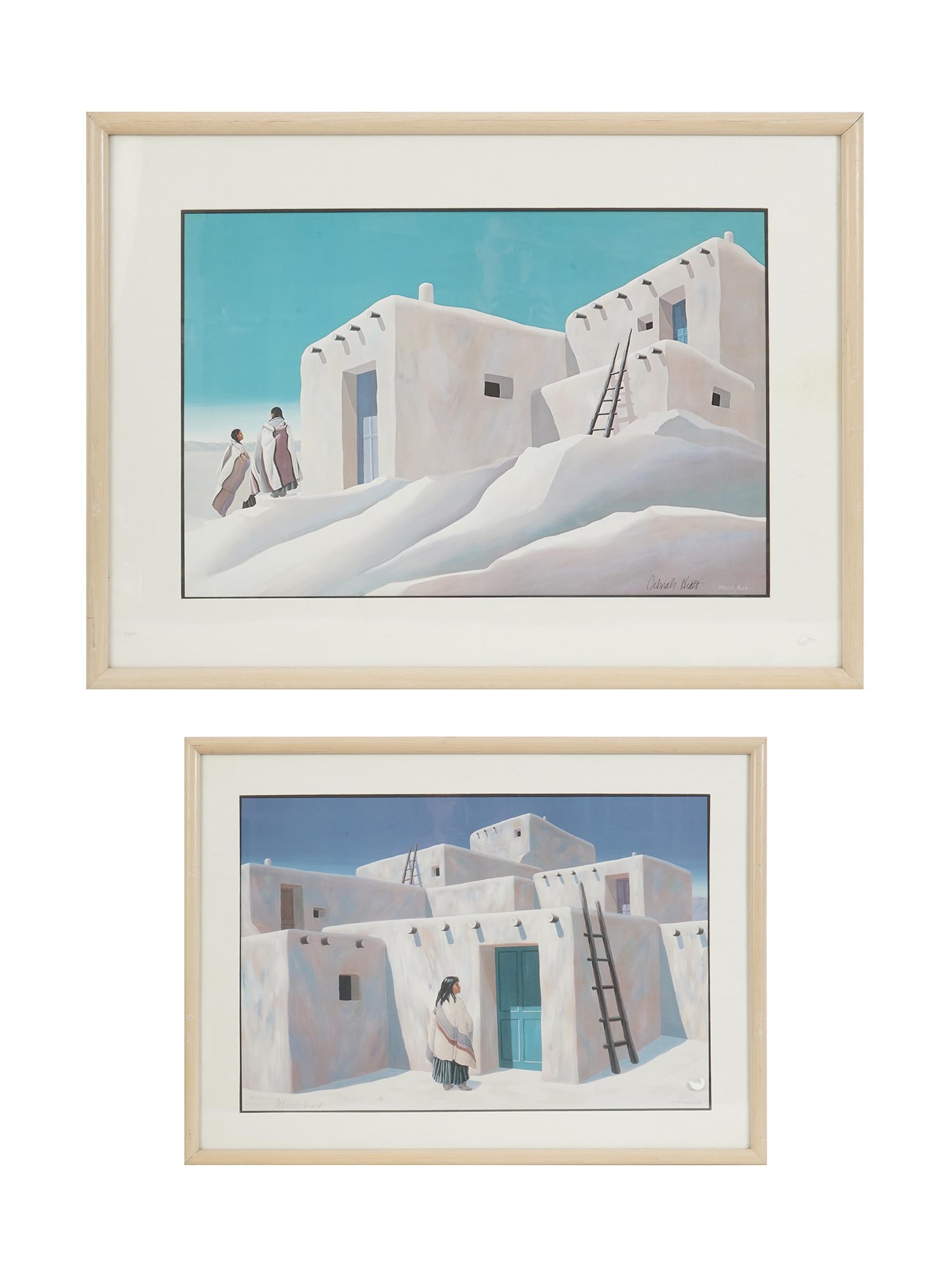 PAIR OF AMERICAN PRINTS BY DEBORAH HIATT (1 of 12)