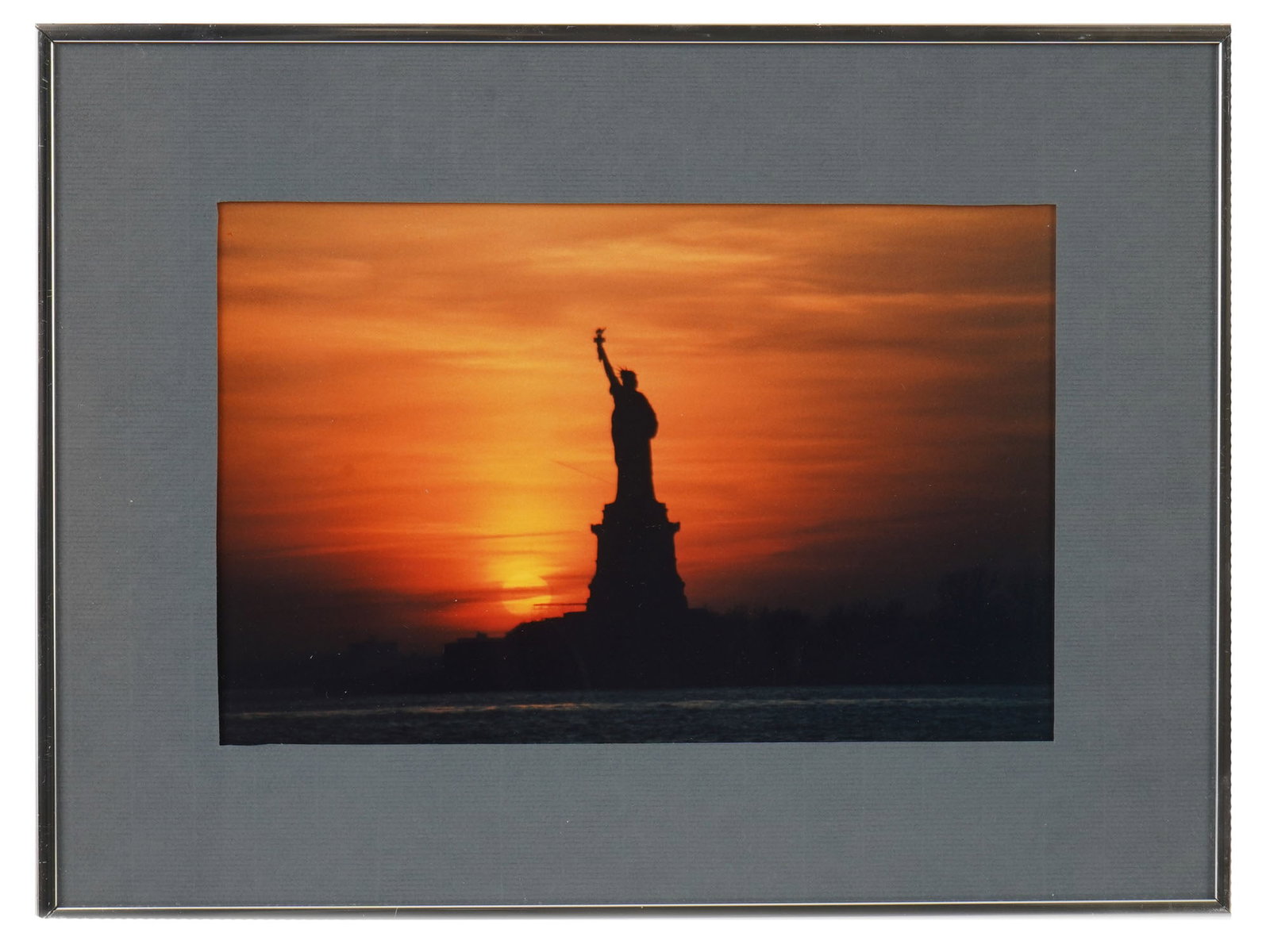1970S PHOTOGRAPH STATUE OF LIBERTY DURING SUNSET (1 of 3)