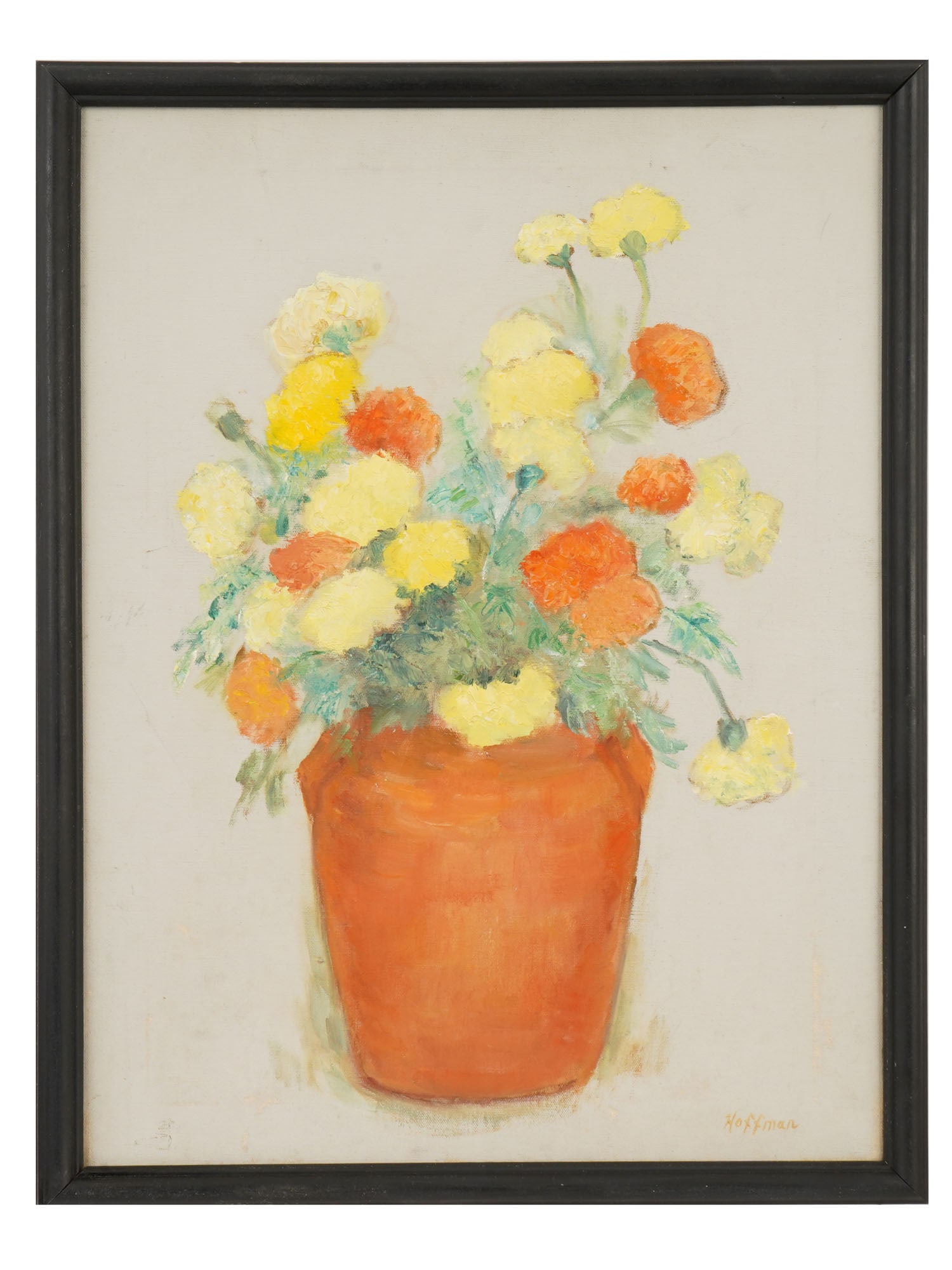 SIGNED HOFFMAN INTAGE OIL STILL LIFE PAINTING (1 of 5)
