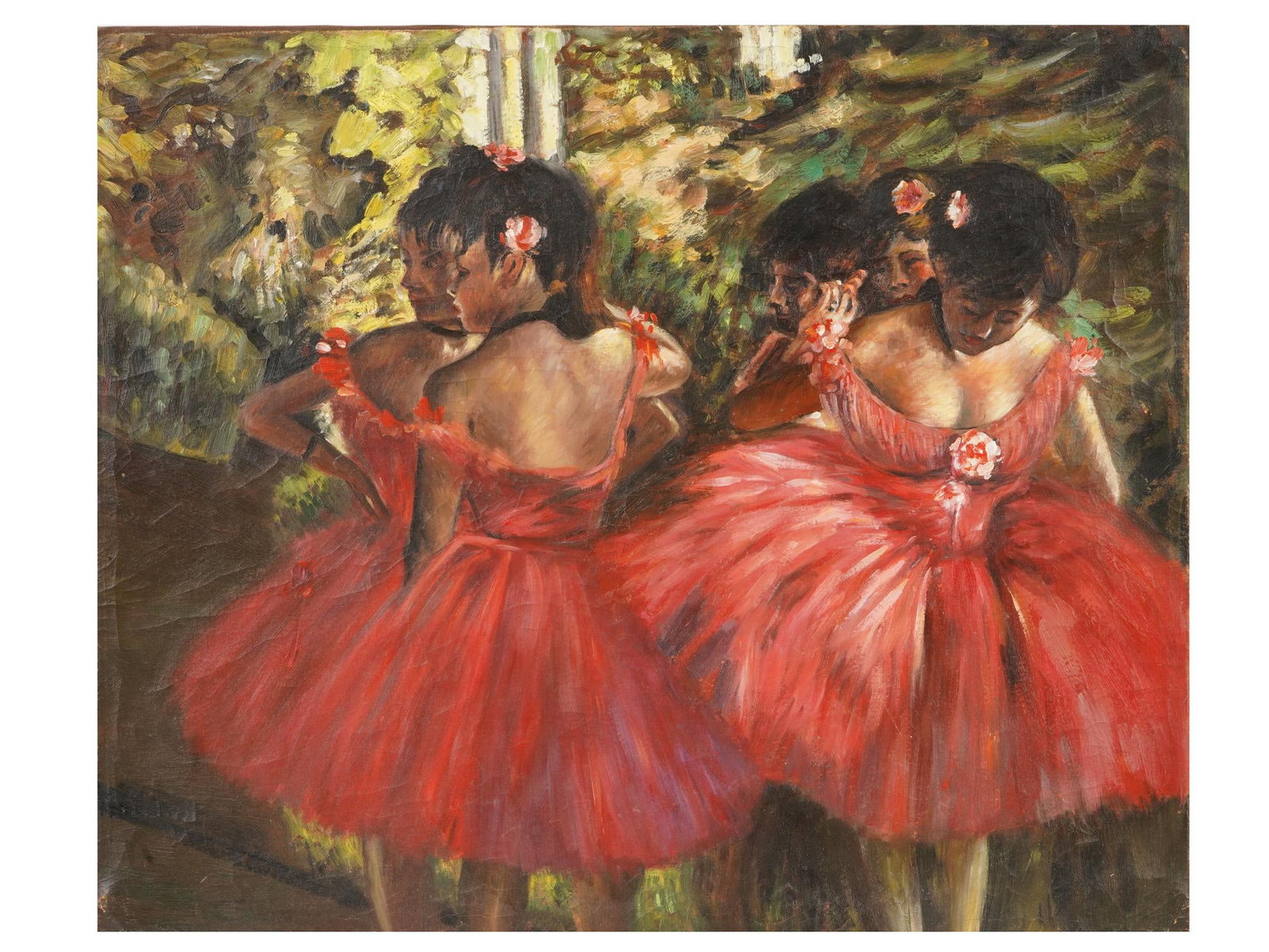 AFTER EDGAR DEGAS FRENCH IMPRESSIONIST OIL PAINTING (1 of 4)