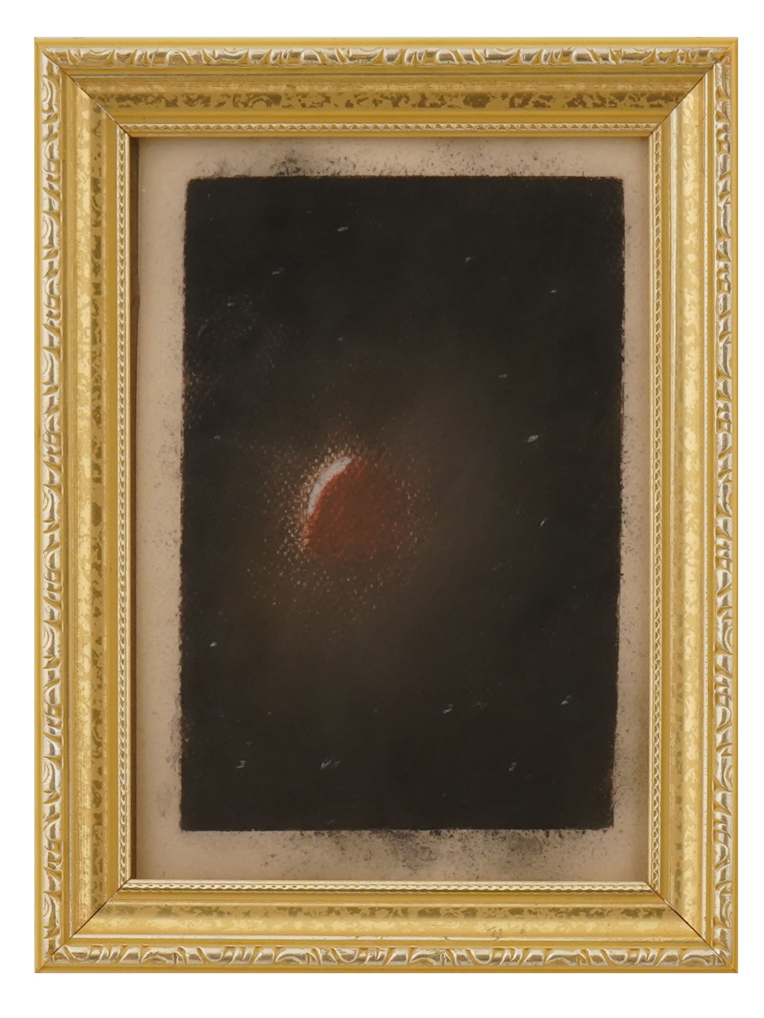 MODERN PASTEL PAINTING OF A MINIMALIST COMPOSITION: A modern pastel painting on paper depicting a minimalist composition. Presented in an ornate gilt frame. Contemporary Paintings And Art Collectibles. THIS LOT IS ELIGIBLE FOR A 30-DAY UNCONDITIONAL RE