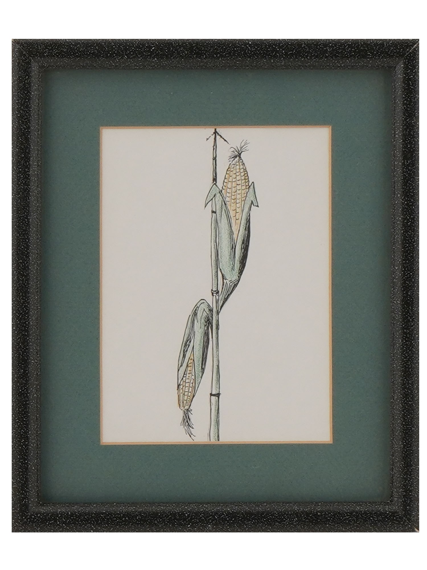 VTG PENCIL FIELD CORN PAINTING BY BRAD GOLDBERG (1 of 4)
