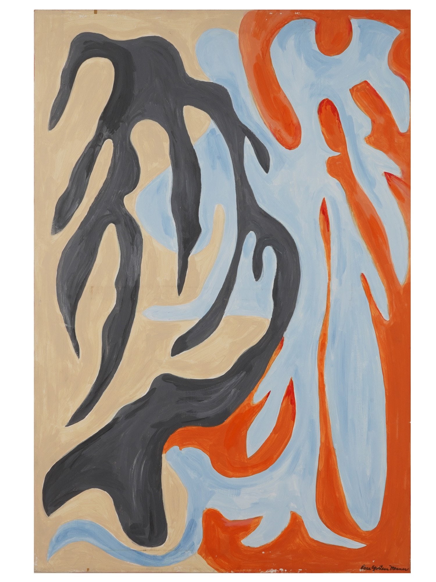 ROSE EPSTEIN MOSNER AMERICAN ABSTRACT ACRYLIC PAINTING (1 of 4)