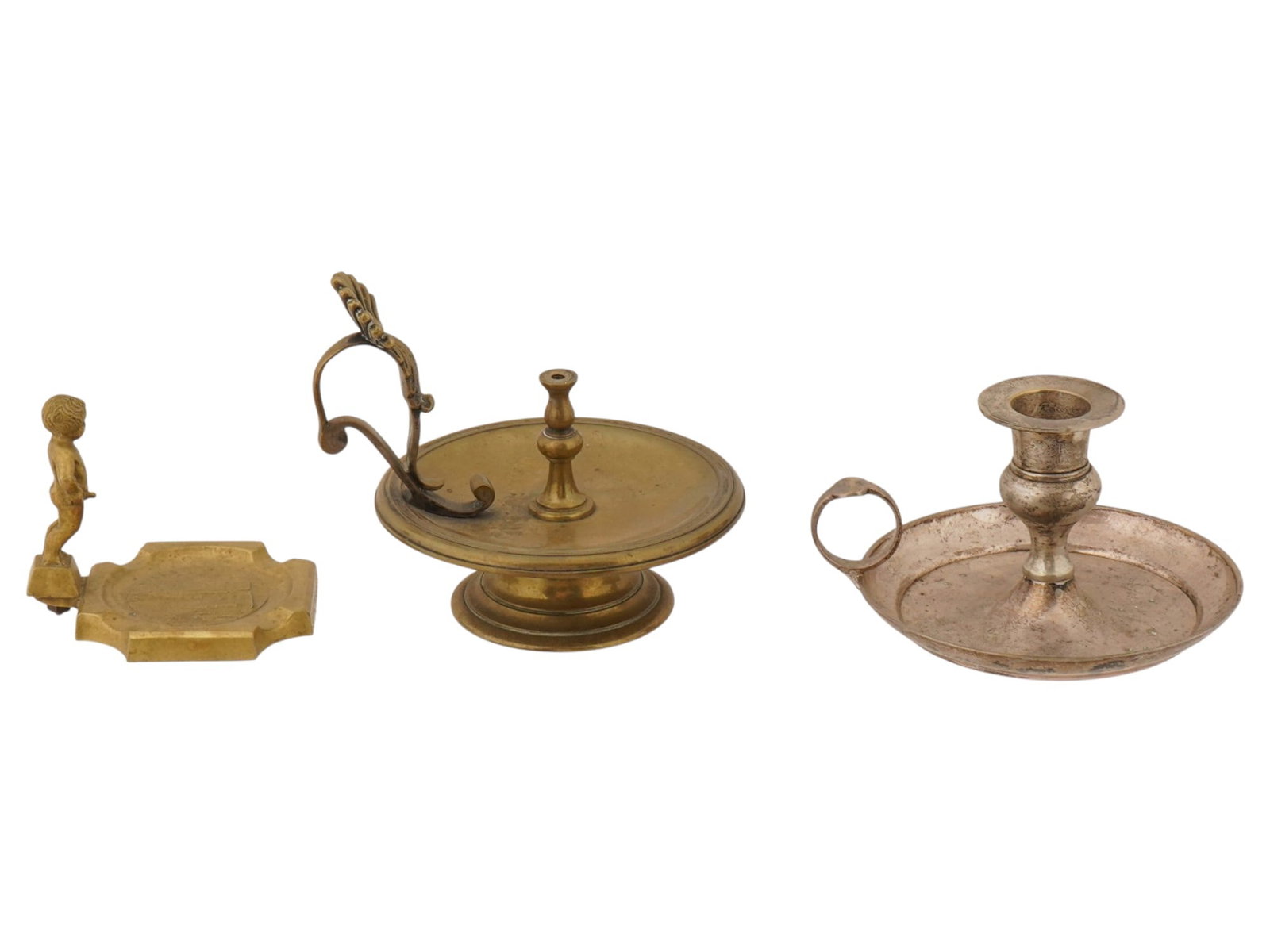 MIXED COPPER AND BRASS TABLEWARE ITEMS - 5