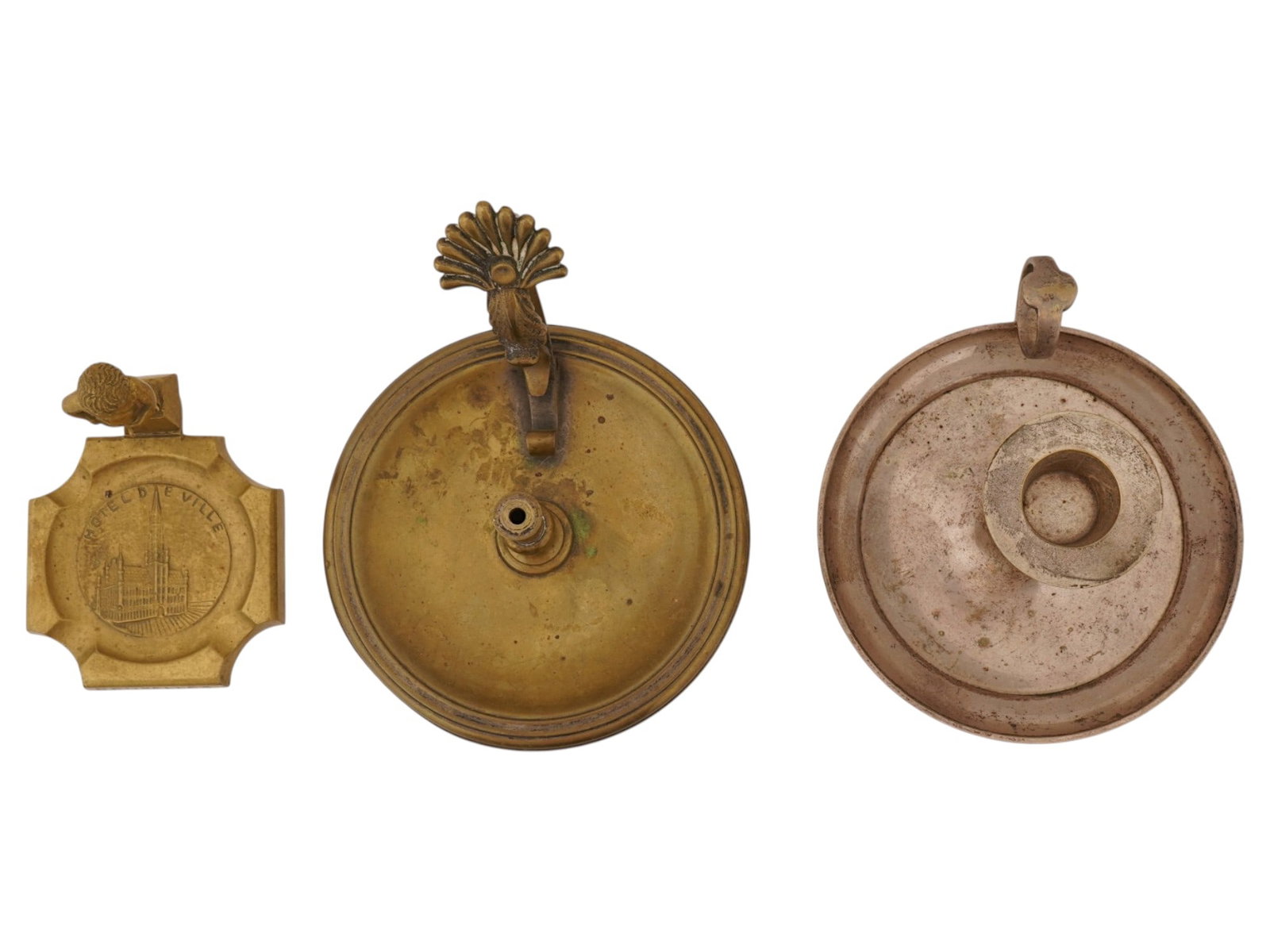 MIXED COPPER AND BRASS TABLEWARE ITEMS - 7