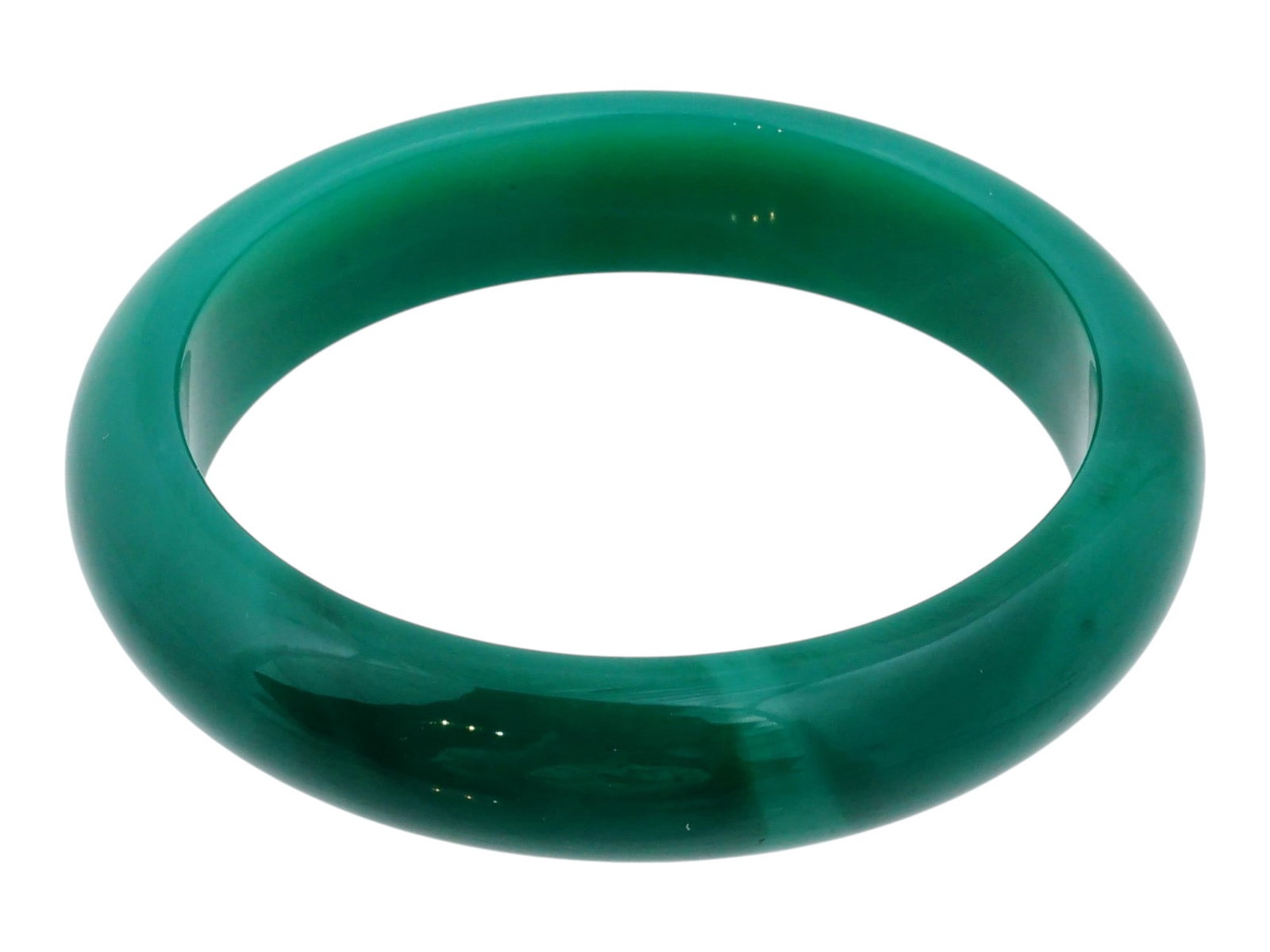 VINTAGE NEPHRITE JADE BANGLE BRACELET (1 of 7)