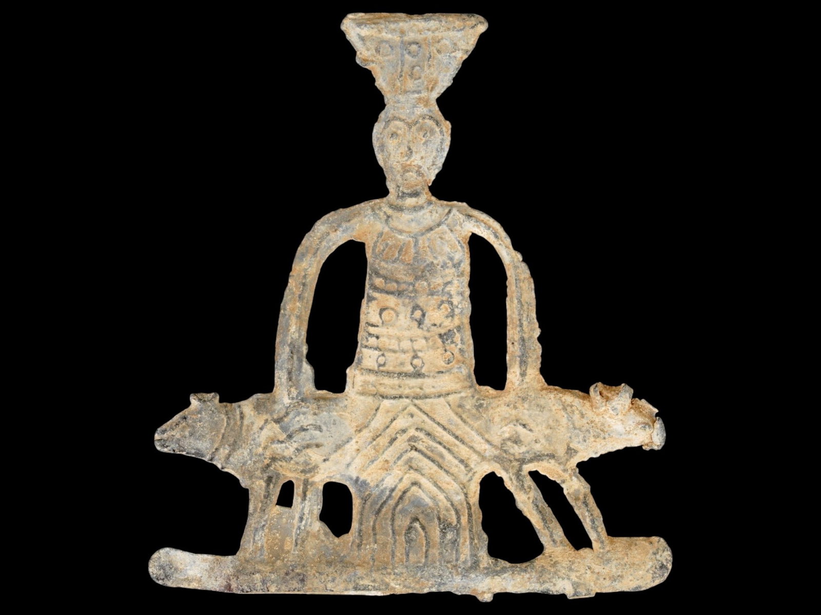 ANCIENT ROMAN VOTIVE PLAQUE JUPITER HELIOPOLITANUS (1 of 2)
