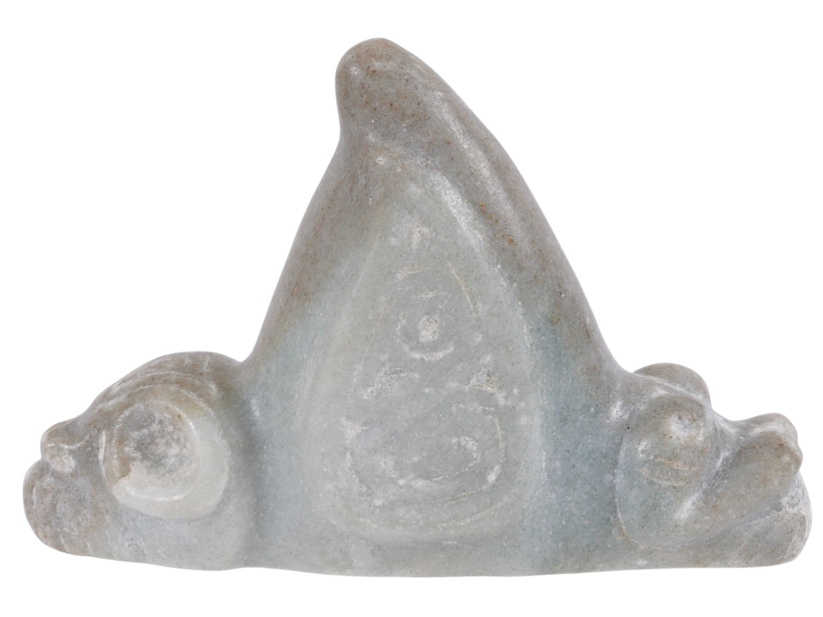ANCIENT TAINO ARAWAK TRIGONOLITO ZEMI IDOL FIGURE (1 of 5)