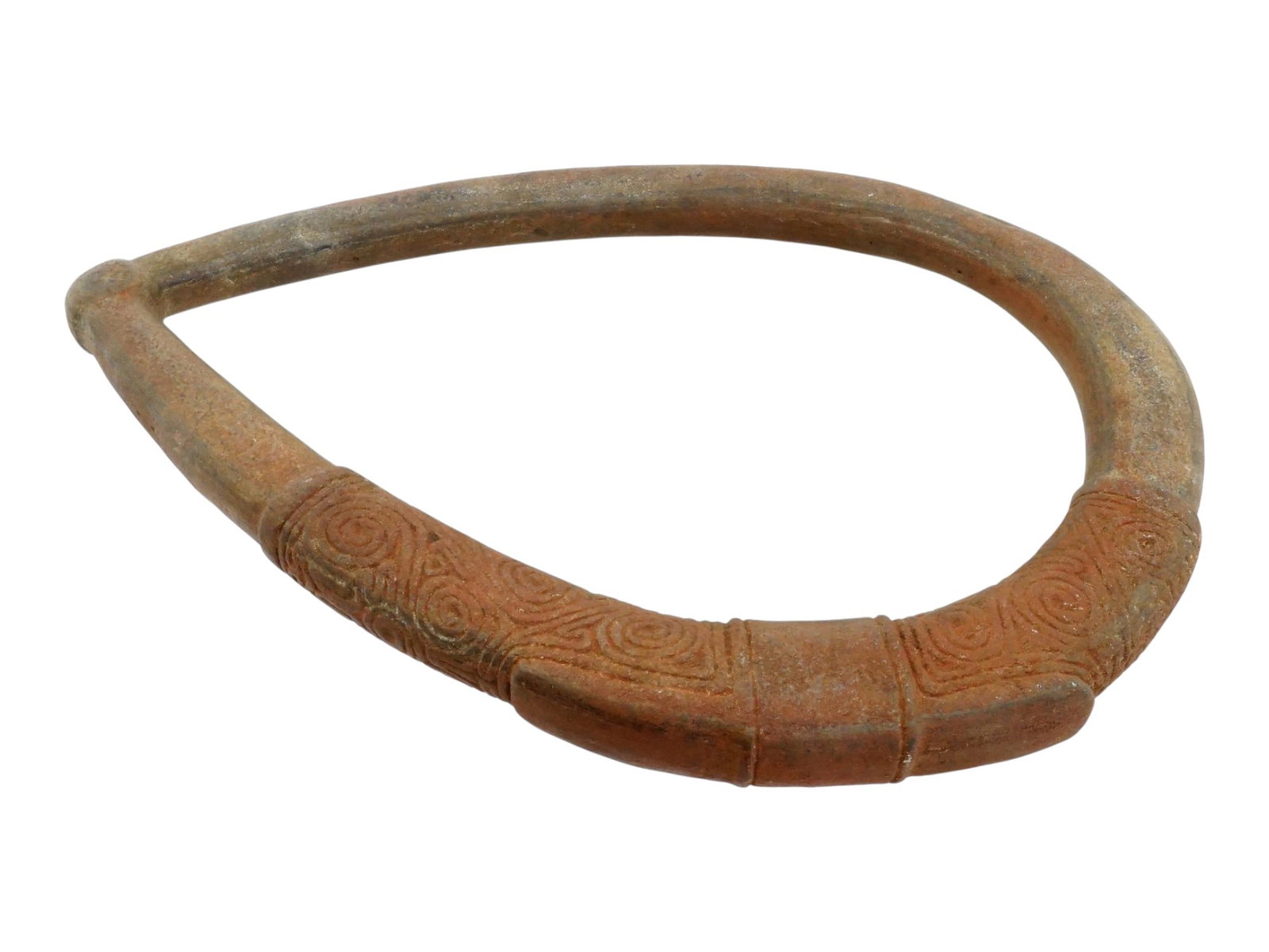 ANCIENT PRE COLUMBIAN TAINO HAND CARVED STONE YOKE (1 of 9)