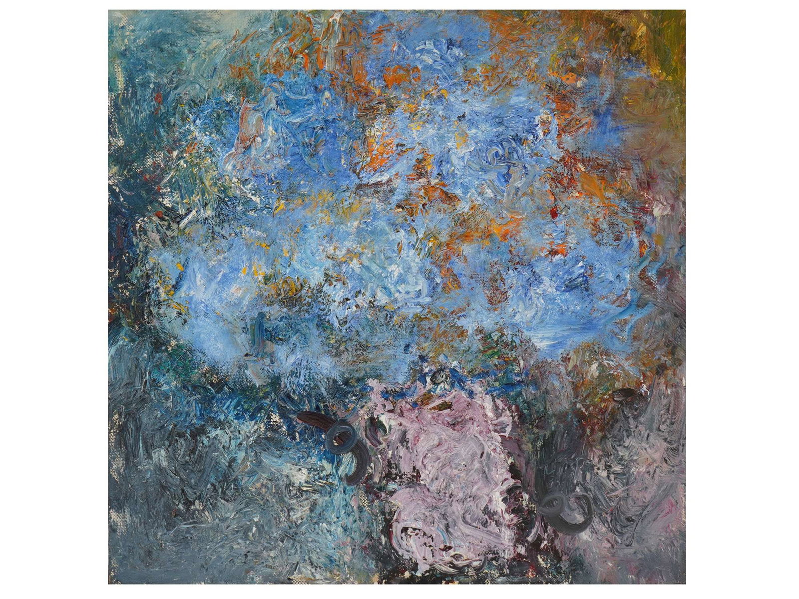 CONTEMPORARY FLORAL OIL PAINTING BY SERGEY FEDOTOV: Sergey Fedotov, Russian, born 1968, an oil painting on canvas, Flowers. Signed, titled, inscribed and dated 2017, on the backside. Sergey Fedotov is a Russian expressionist painter known for his vibra